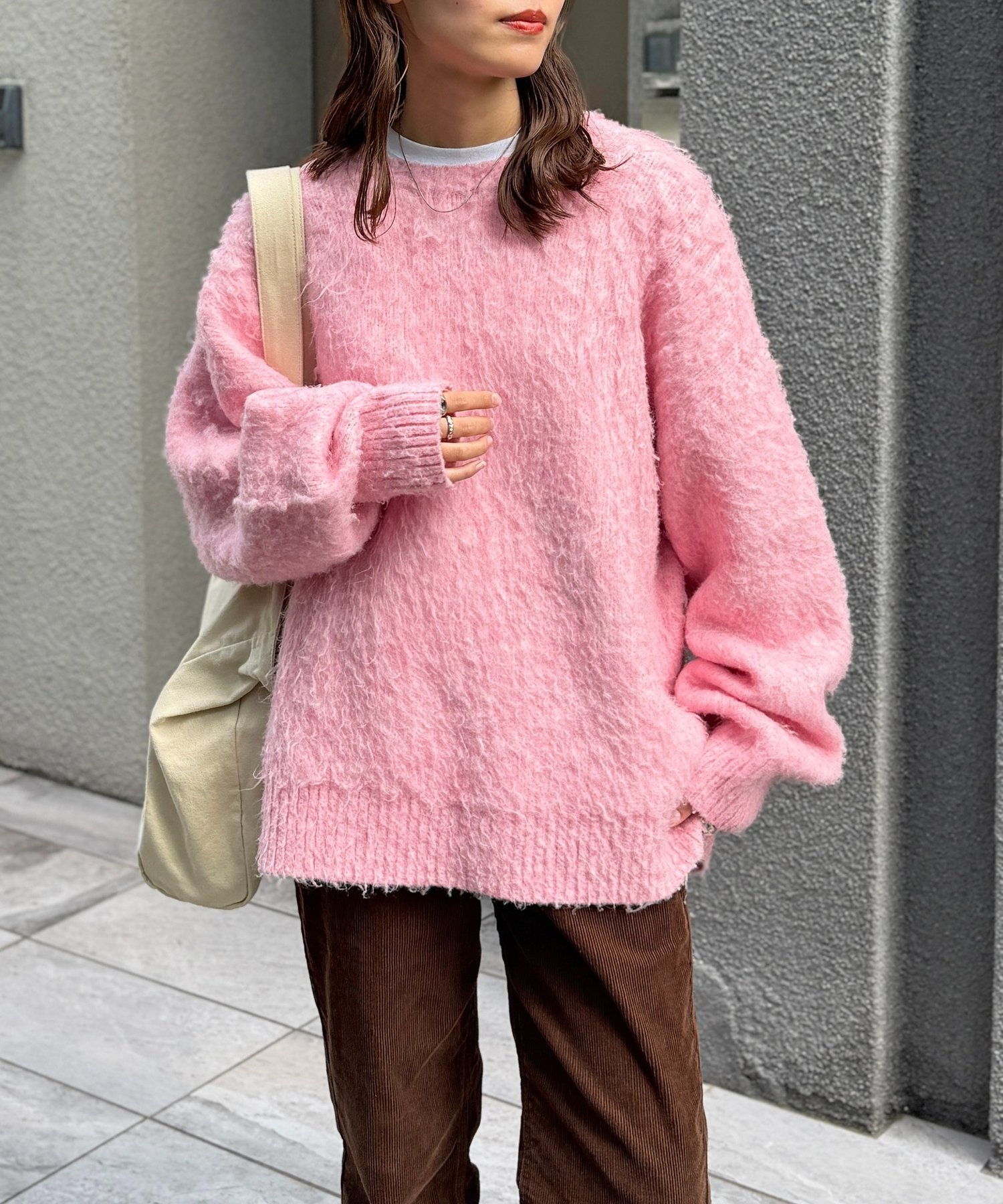 楽天市場】モヘア ニット ピンク（カラーピンク）（ニット・セーター