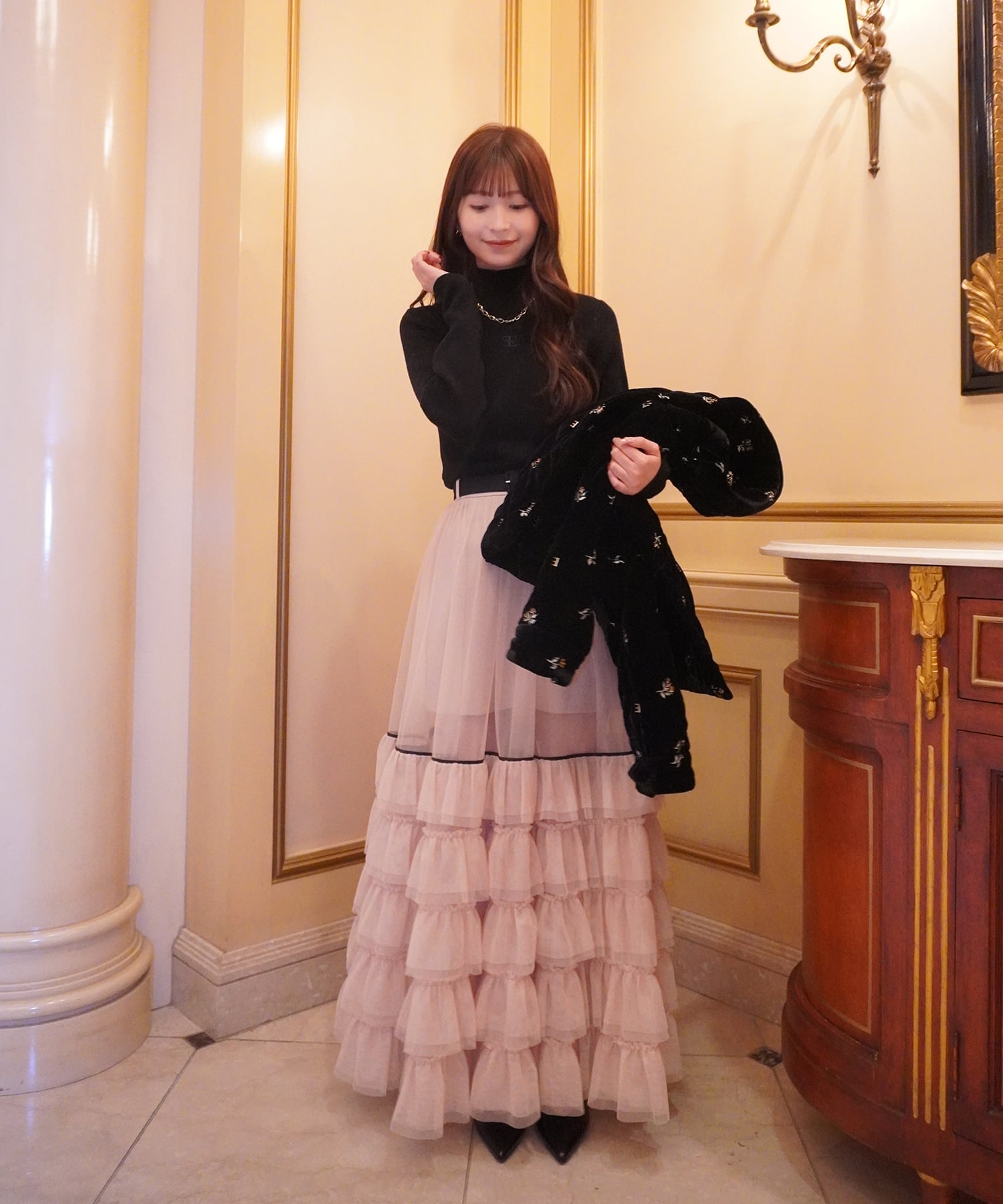 EIMY ISTOIRE｜チュールティアードレイヤードスカート | Rakuten