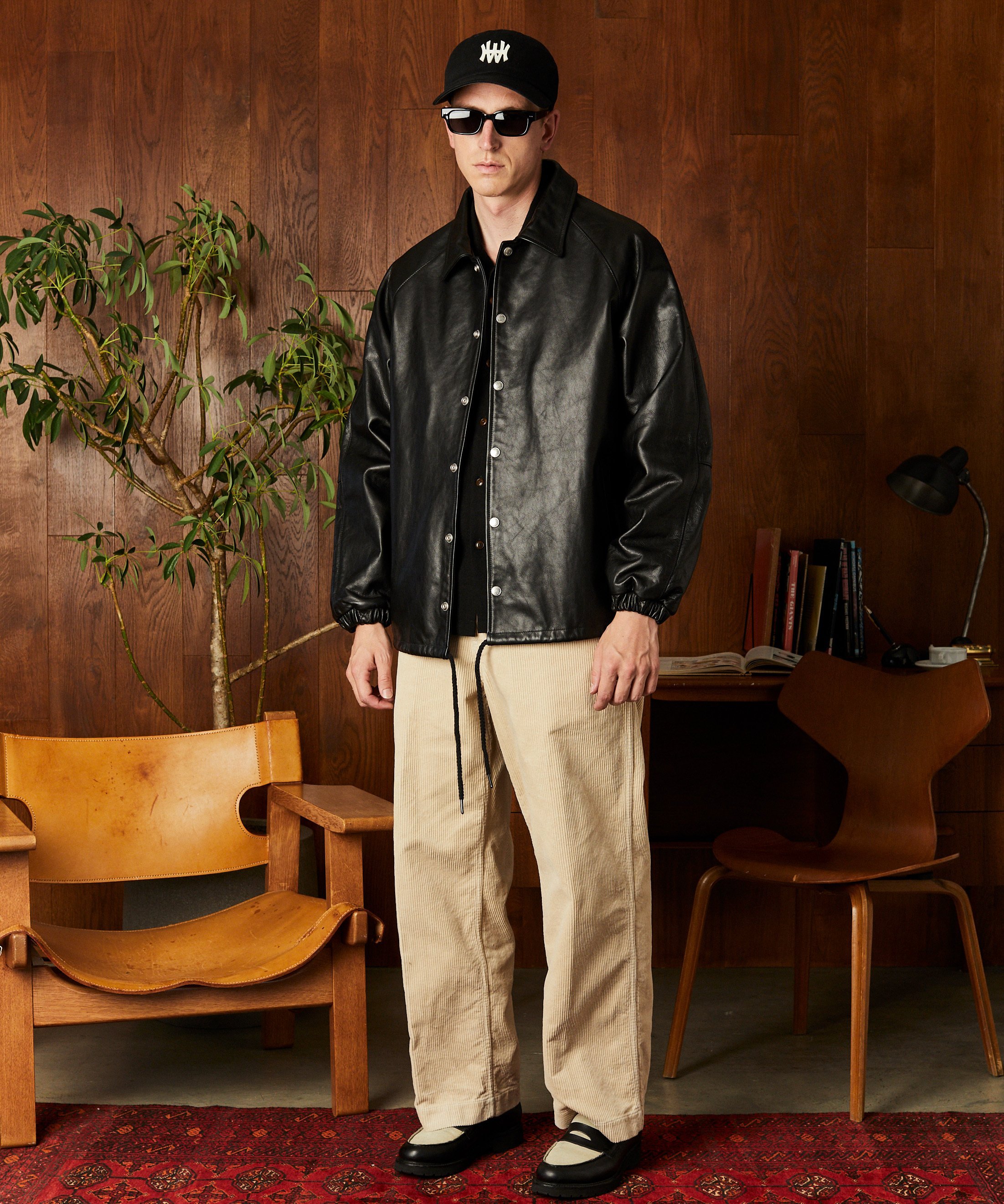 Schott｜LEATHER COACH JACKET/レザーコーチジャケット | Rakuten