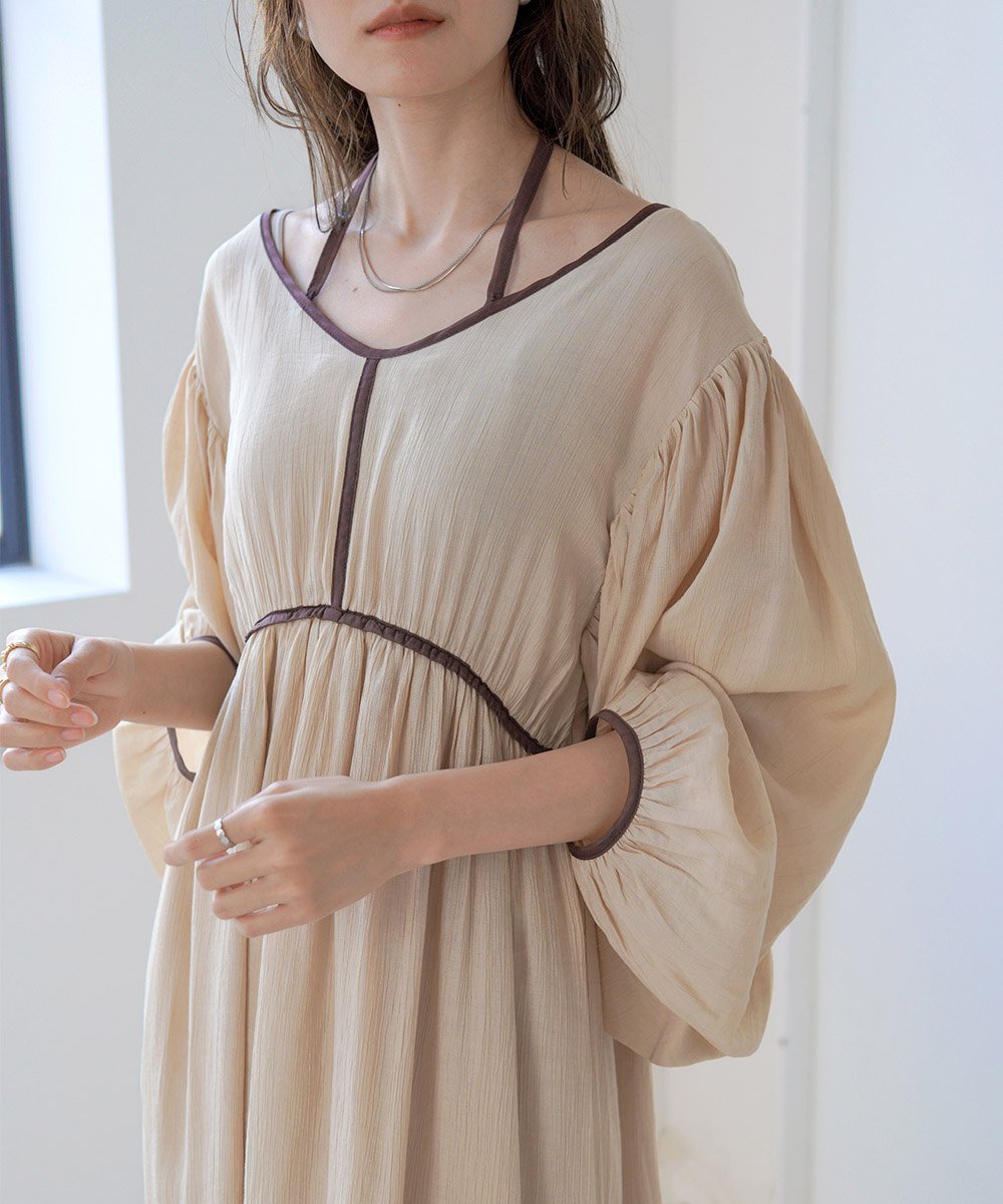 Bab / Bou Jeloud｜【低身長向けサイズあり】袖ボリュームパイピング