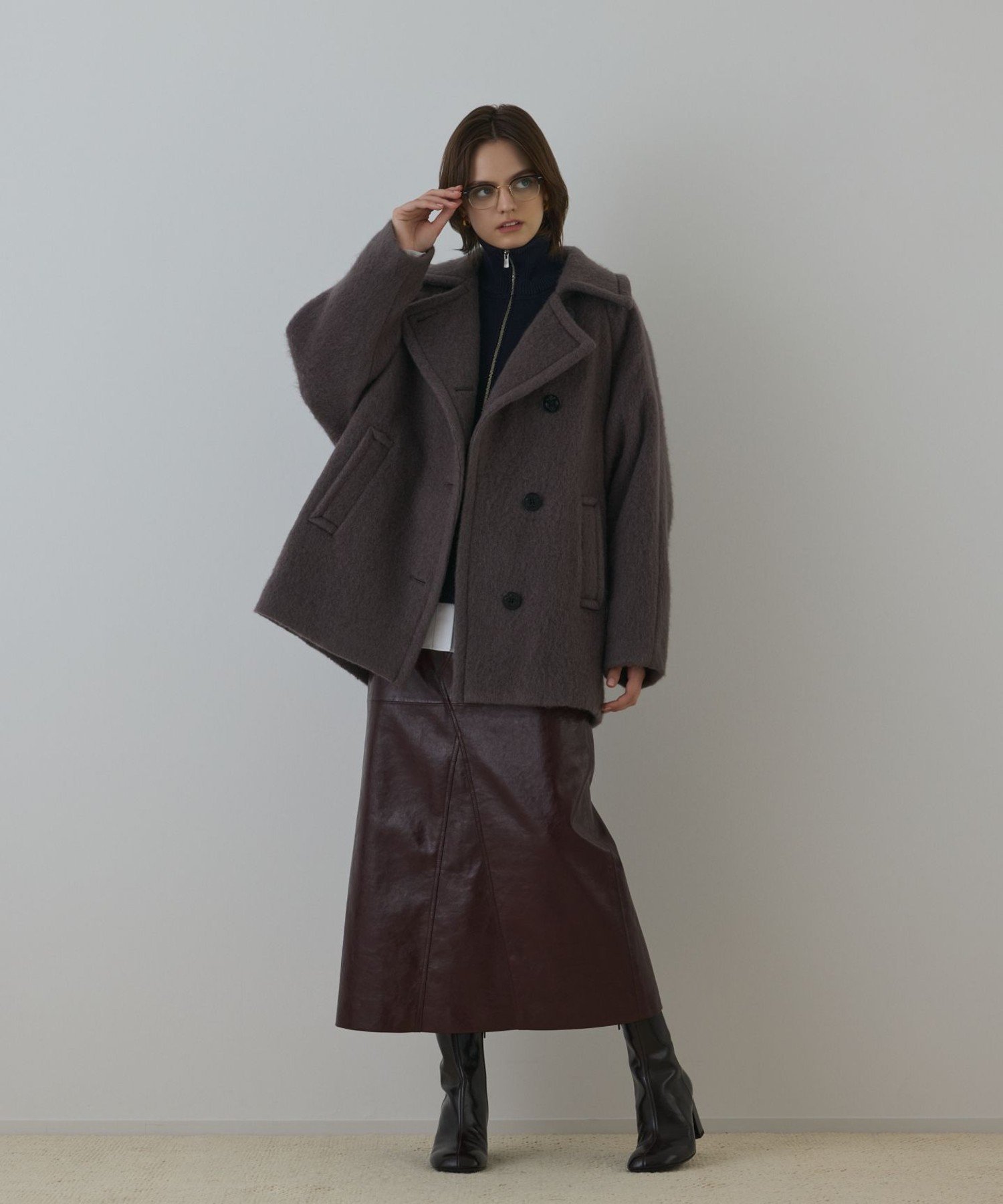 GRACE CONTINENTAL｜シャギーハーフコート | Rakuten Fashion(楽天