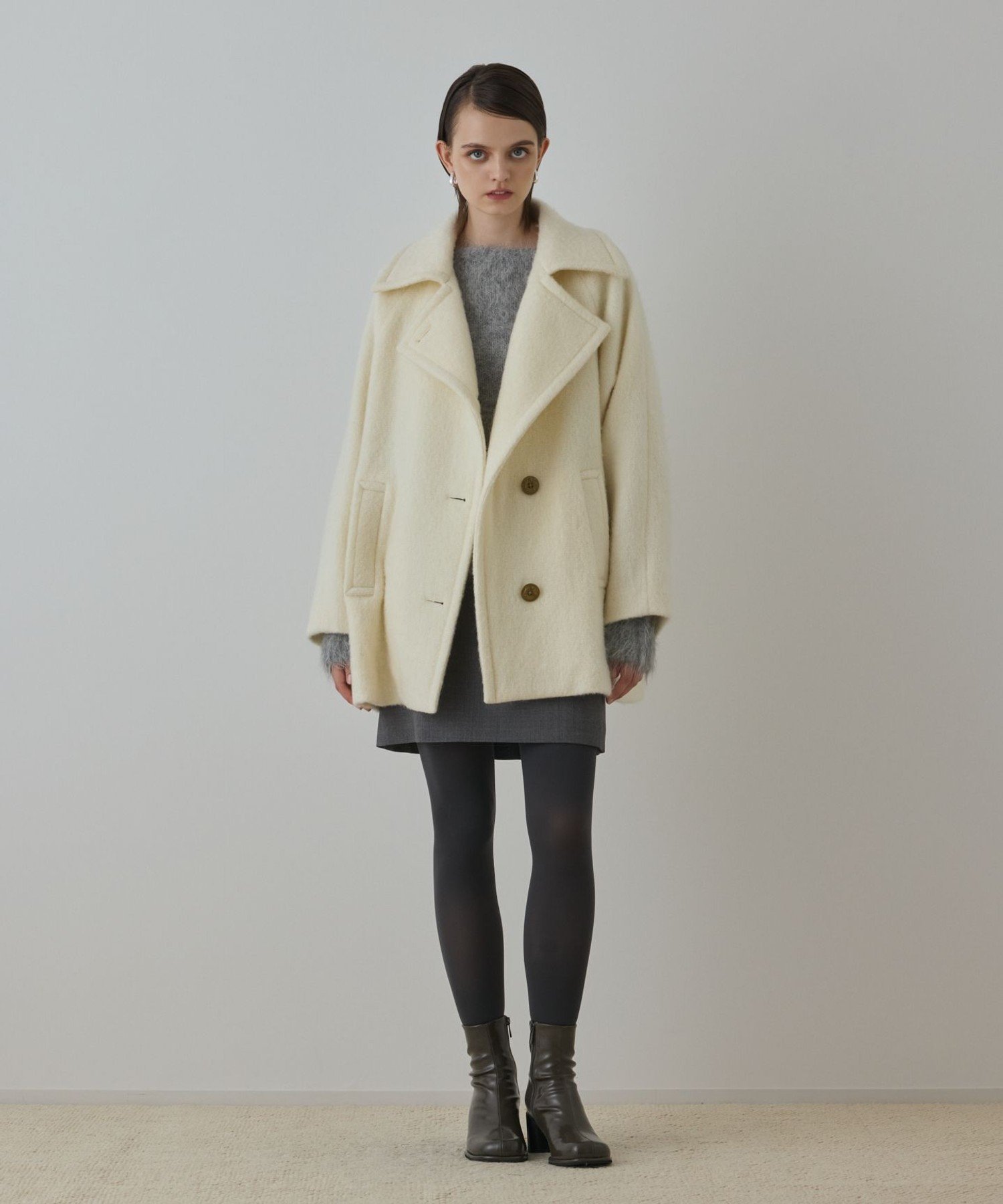 GRACE CONTINENTAL｜シャギーハーフコート | Rakuten Fashion(楽天