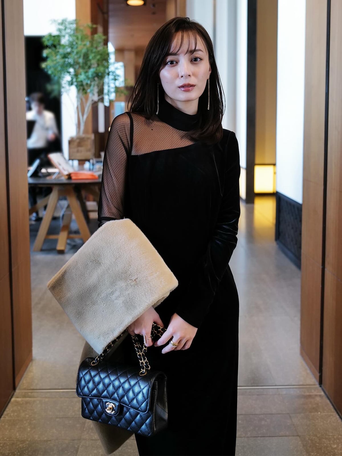 anuans｜シアーコンビタイトワンピース | Rakuten Fashion(楽天