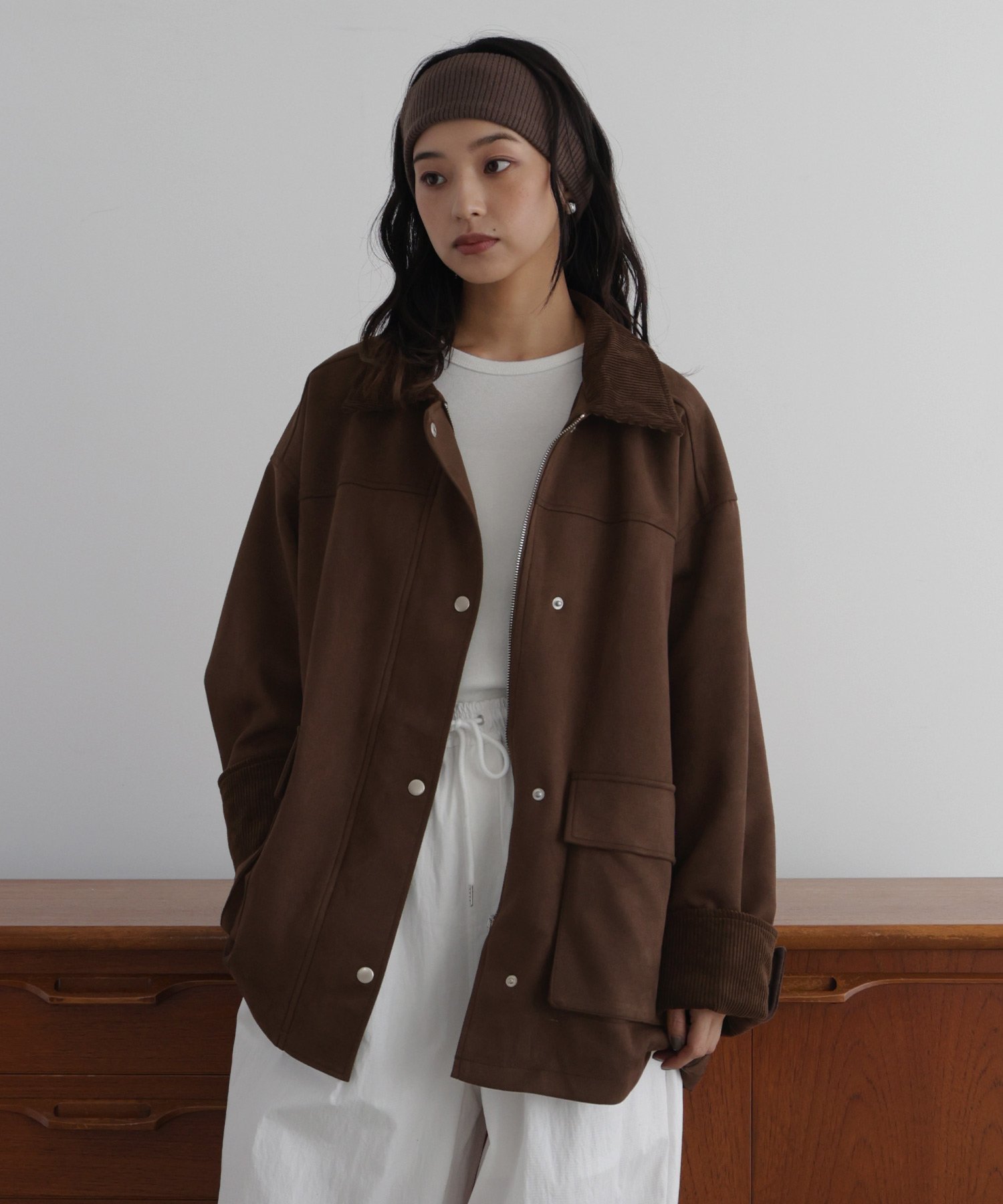 hellam｜フェイクスエードカバーオール | Rakuten Fashion(楽天