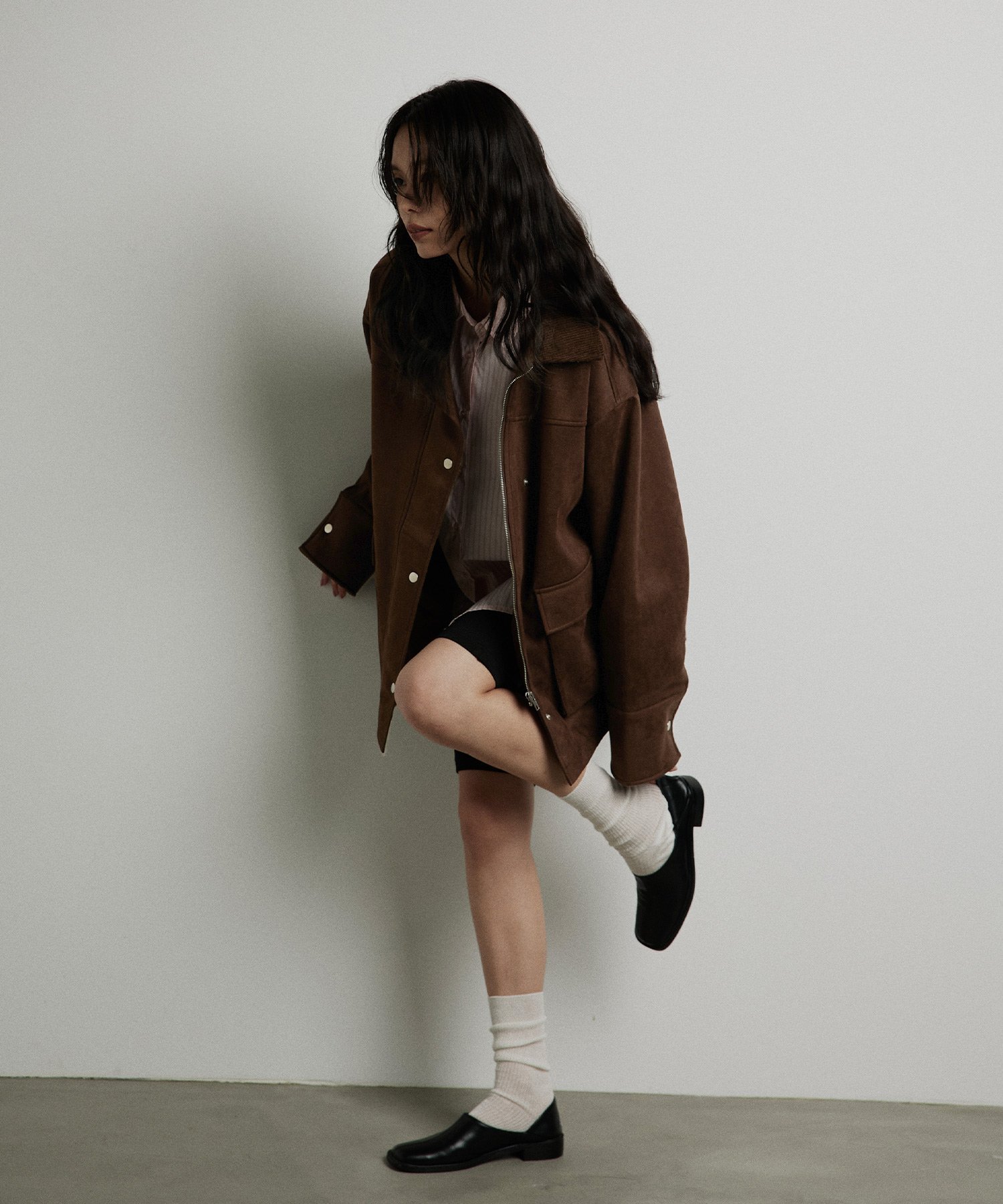 hellam｜フェイクスエードカバーオール | Rakuten Fashion(楽天