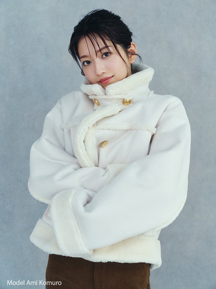 SNIDEL｜【WEB限定/ボアコレクション】金ボタンバリエジャケット