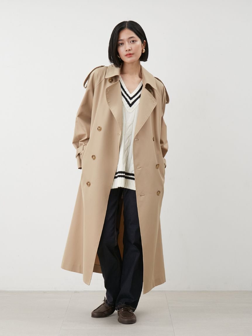 Mila Owen｜オーバーサイズトレンチコート | Rakuten Fashion(楽天