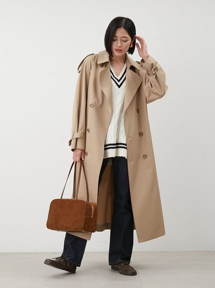 Mila Owen｜オーバーサイズトレンチコート | Rakuten Fashion(楽天
