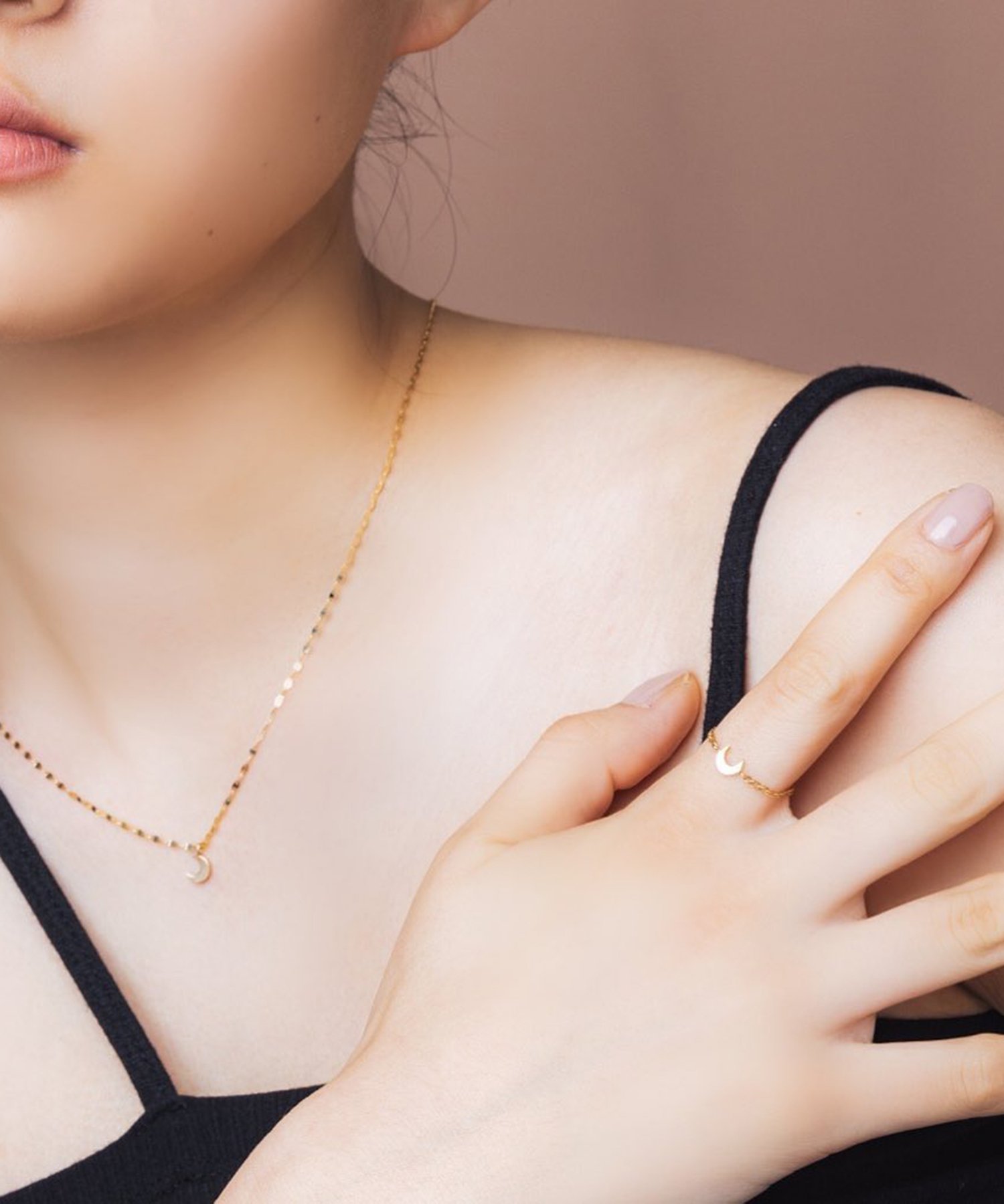 SETUP7｜les bon bon/moonlight chain ring ムーンライト チェーン