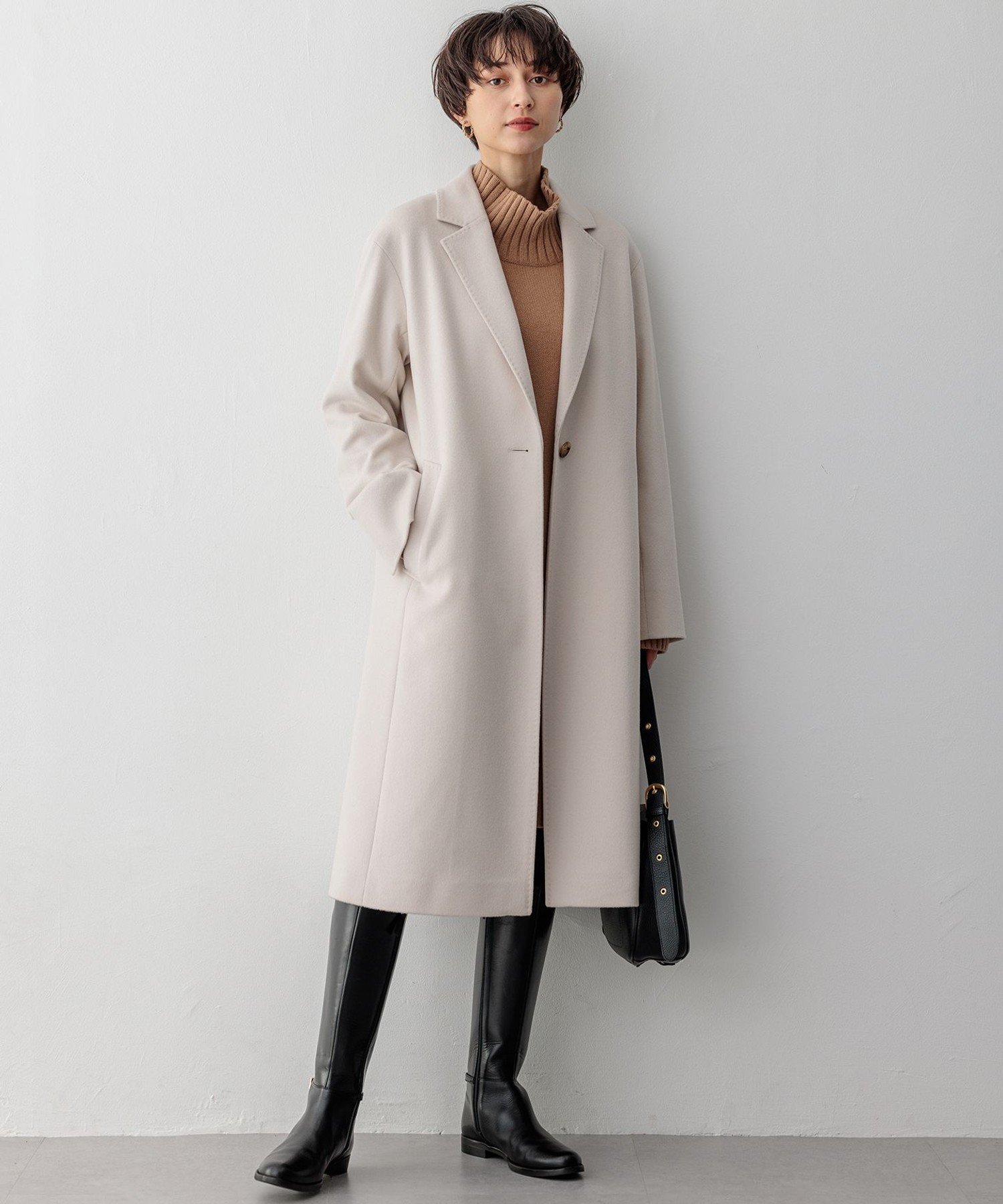 23区｜【滝沢眞規子さん着用】ウールカシミヤビーバー チェスター