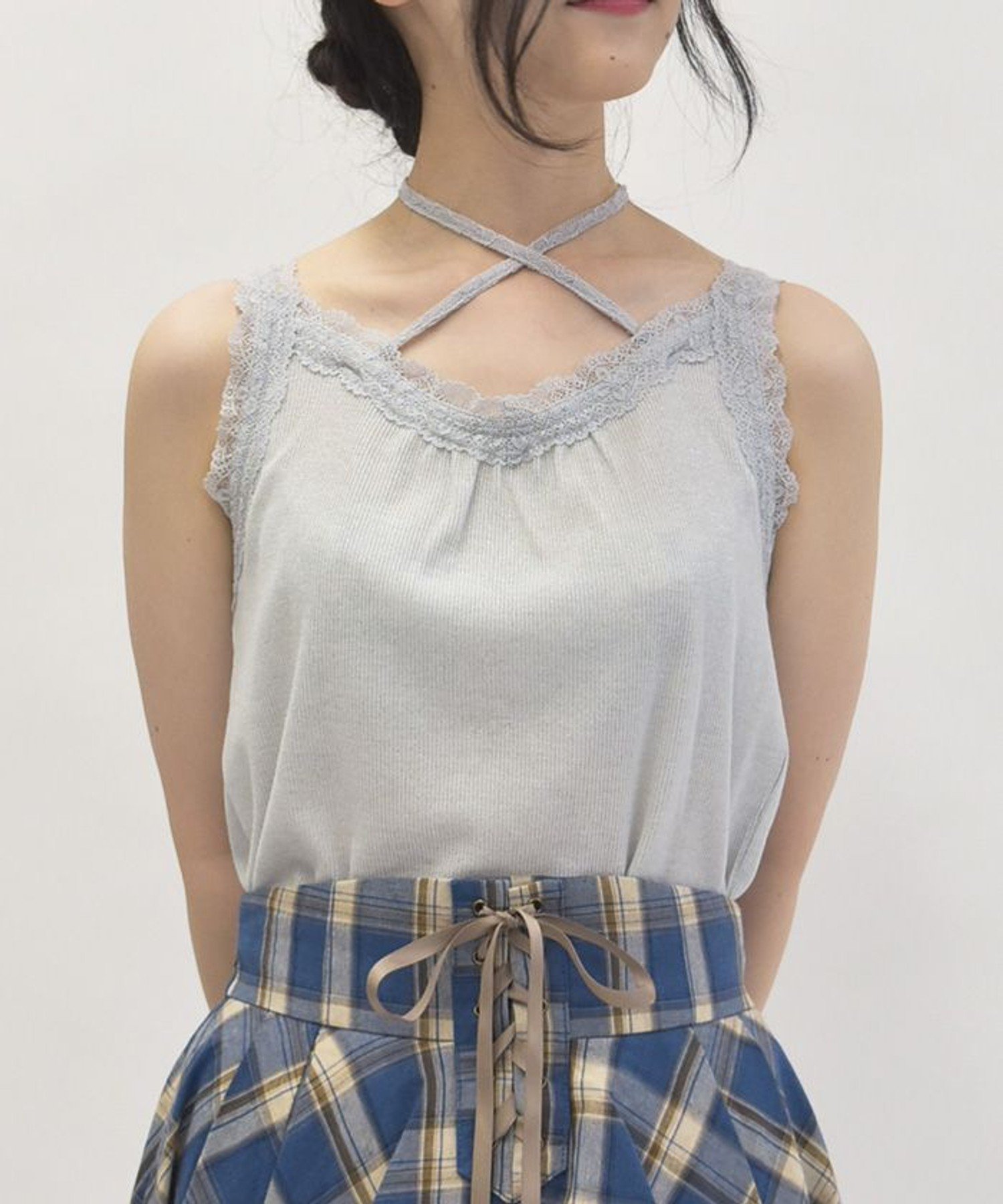 axes femme｜ストラップラメリブタンク | Rakuten Fashion(楽天