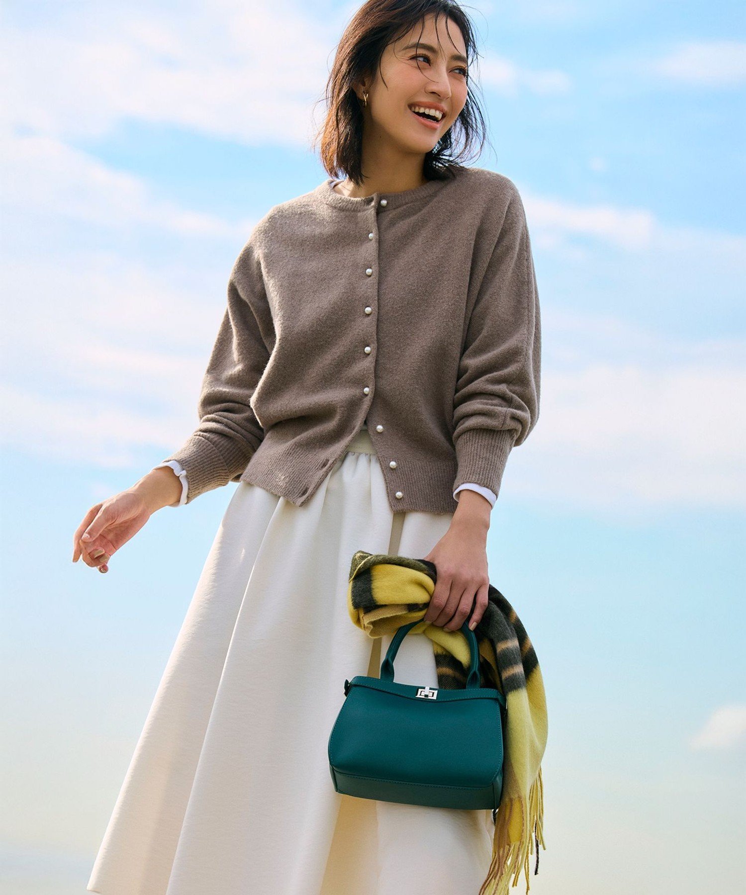 23区｜カシミヤ チェック マフラー | Rakuten Fashion(楽天