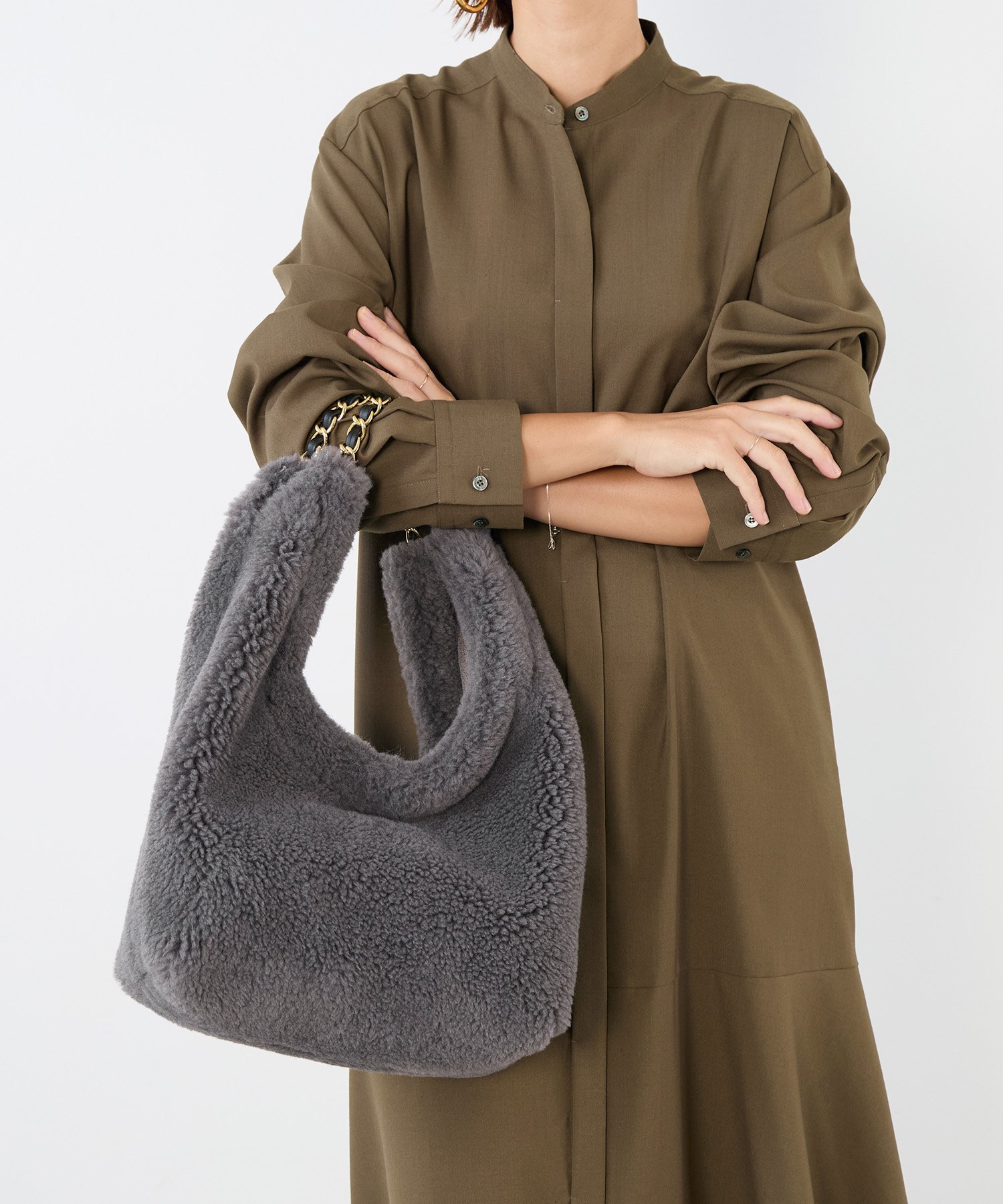 MICA＆DEAL｜【VIOLAd'ORO】ELMO-ボアムートンチェーンバッグ