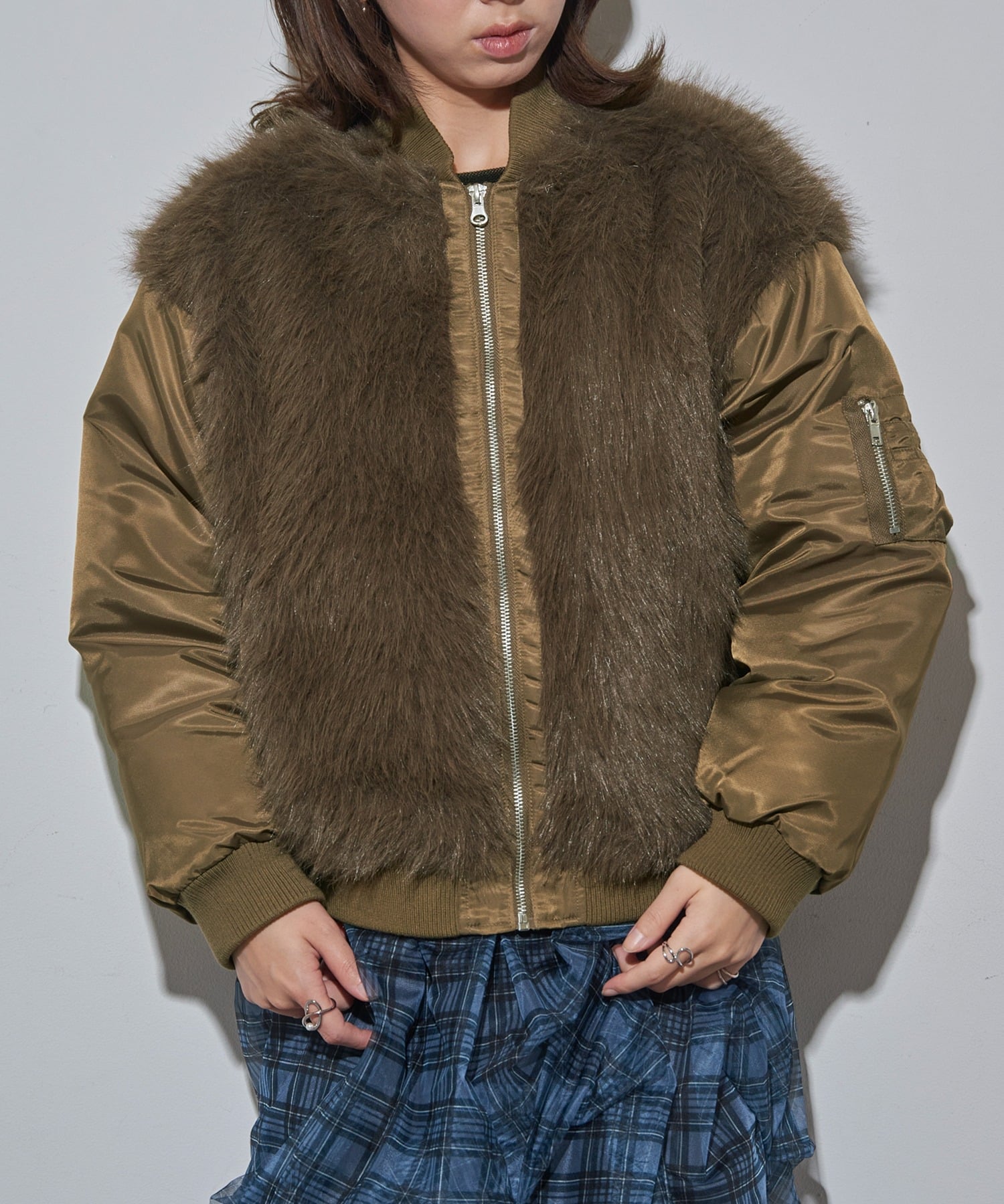 SETUP7｜MAISON BREEZE reveur/ファーシャギーMA-1 ブルゾン 224016