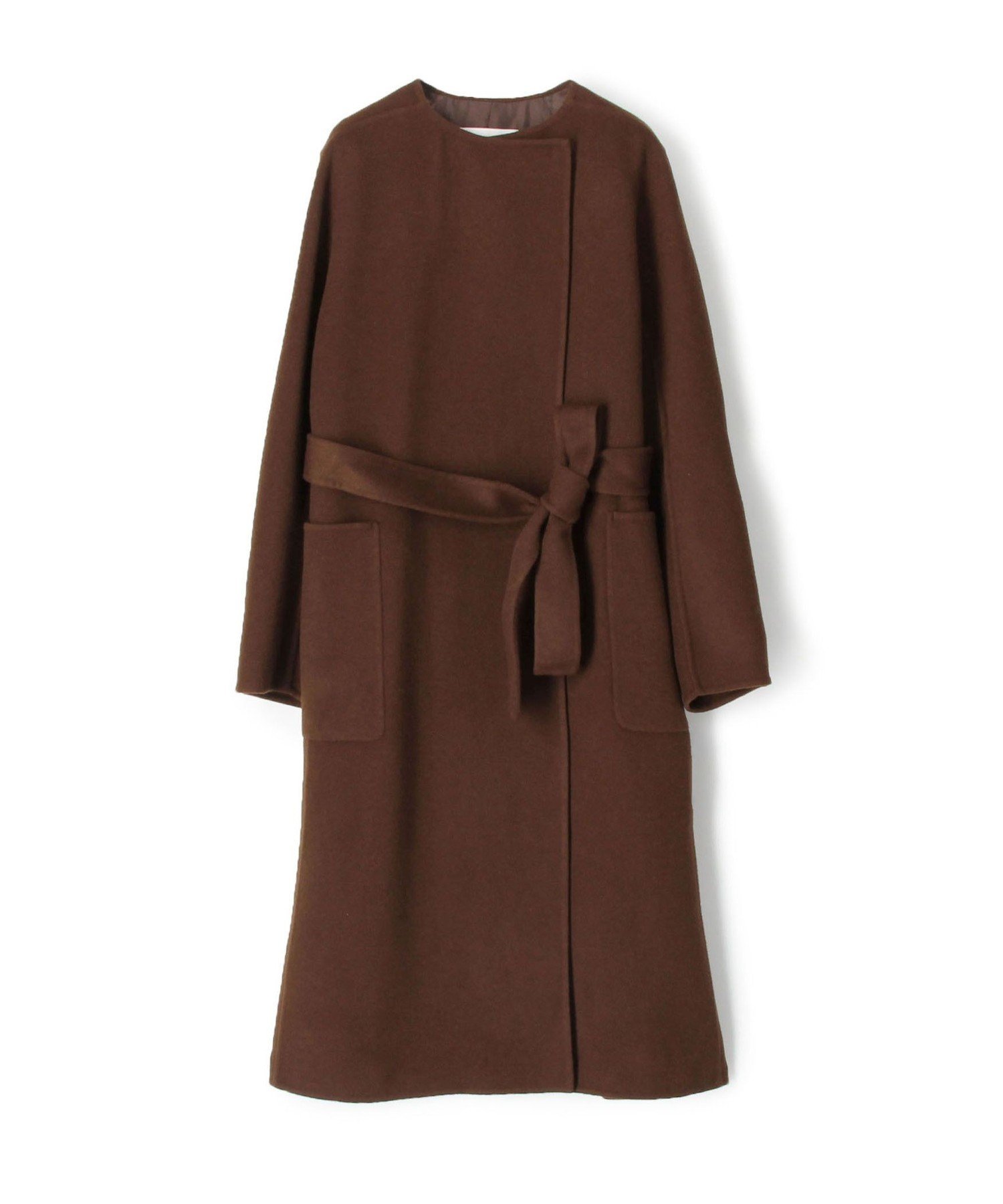 TOMORROWLAND｜プレミアムウールリバー ノーカラーコート | Rakuten