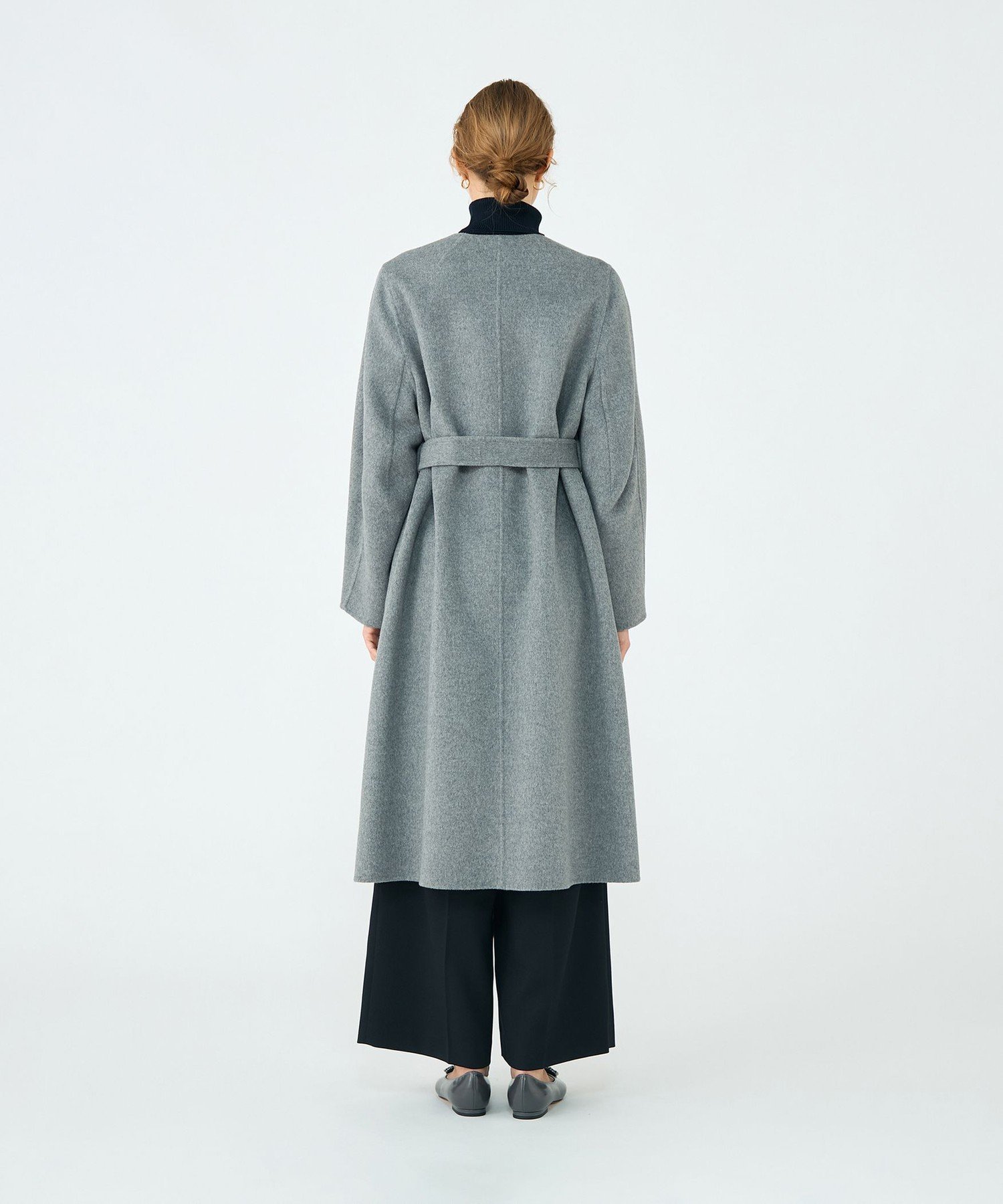 TOMORROWLAND｜プレミアムウールリバー ノーカラーコート | Rakuten