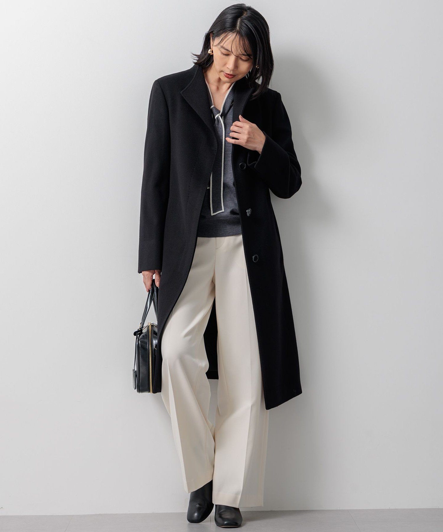 23区｜ウールカシミヤビーバー スタンドカラー コート | Rakuten