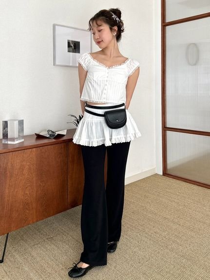 LILY BROWN｜コットンレースヴィンテージブラウス | Rakuten Fashion