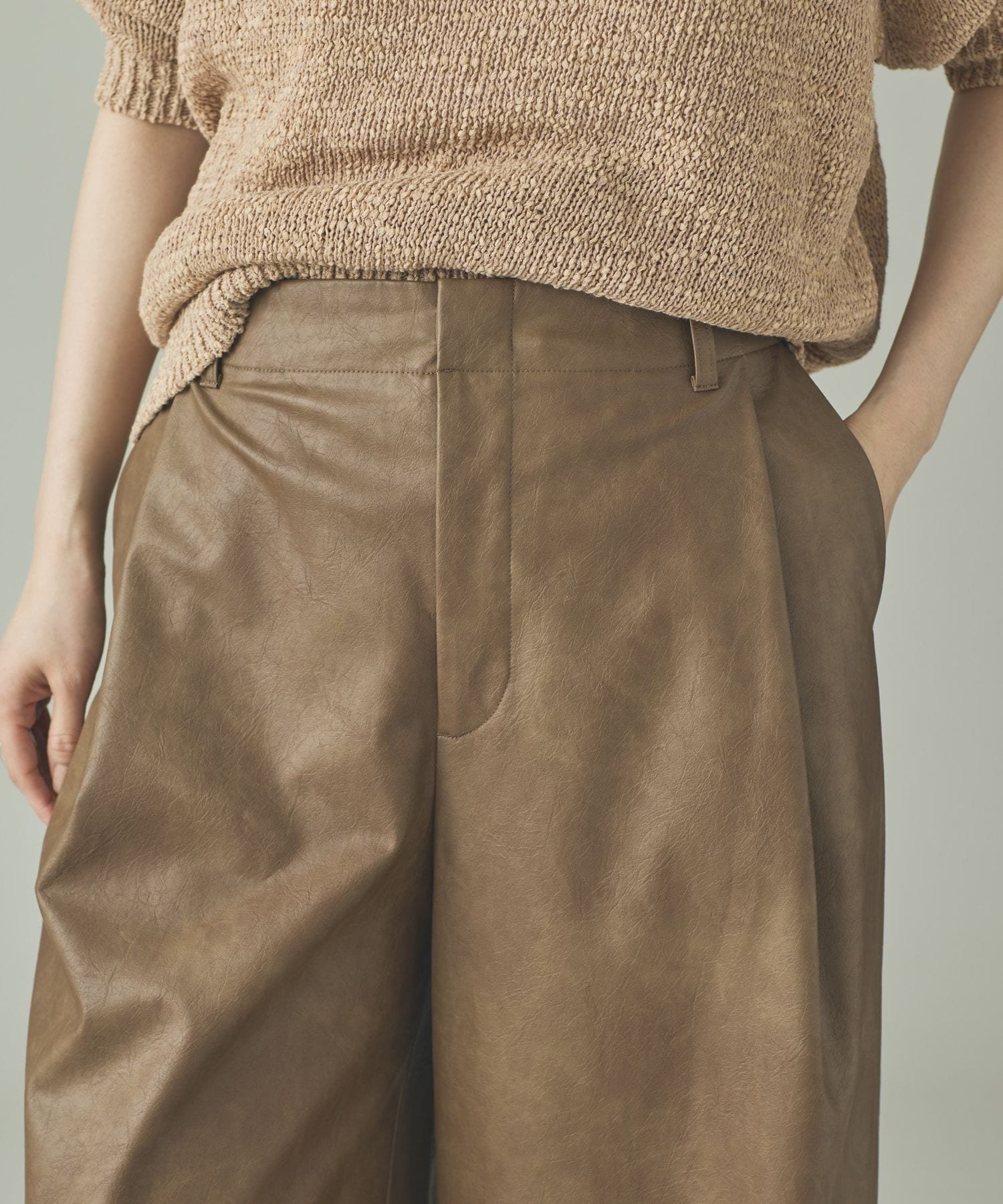 Curensology｜ヴィンテージフェイクレザーパンツ | Rakuten Fashion