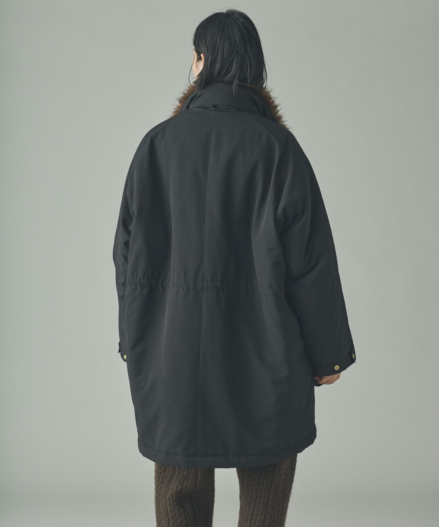 【Curensology】＜&RC＞スウェーディッシュモッズコート Curensology｜<&RC>フェイクファーエリツキスウェーディッシュモッズ