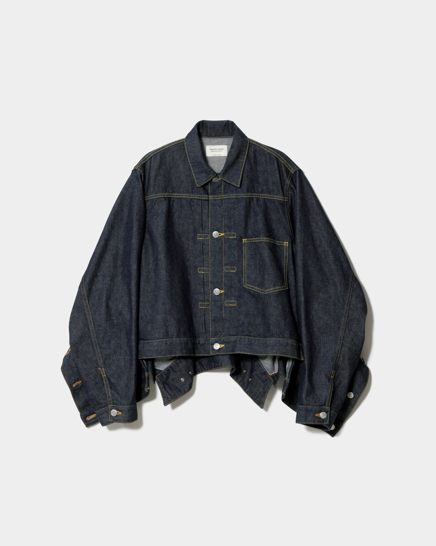 beautiful people｜double-end left hand twill denim blouson