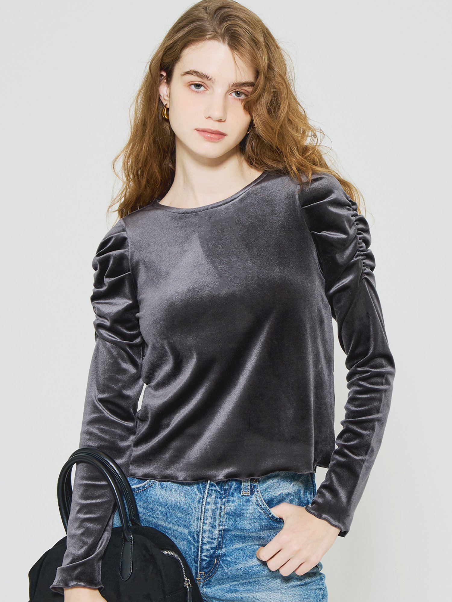 coca｜ベロアシャーリングトップス | Rakuten Fashion(楽天