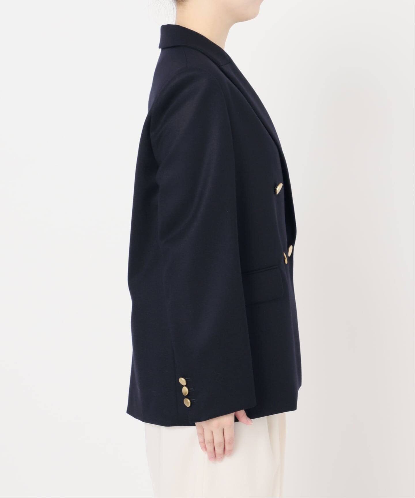 NOBLE｜《追加》《WEB・一部店舗カラー》ウールフラノピークドラペル