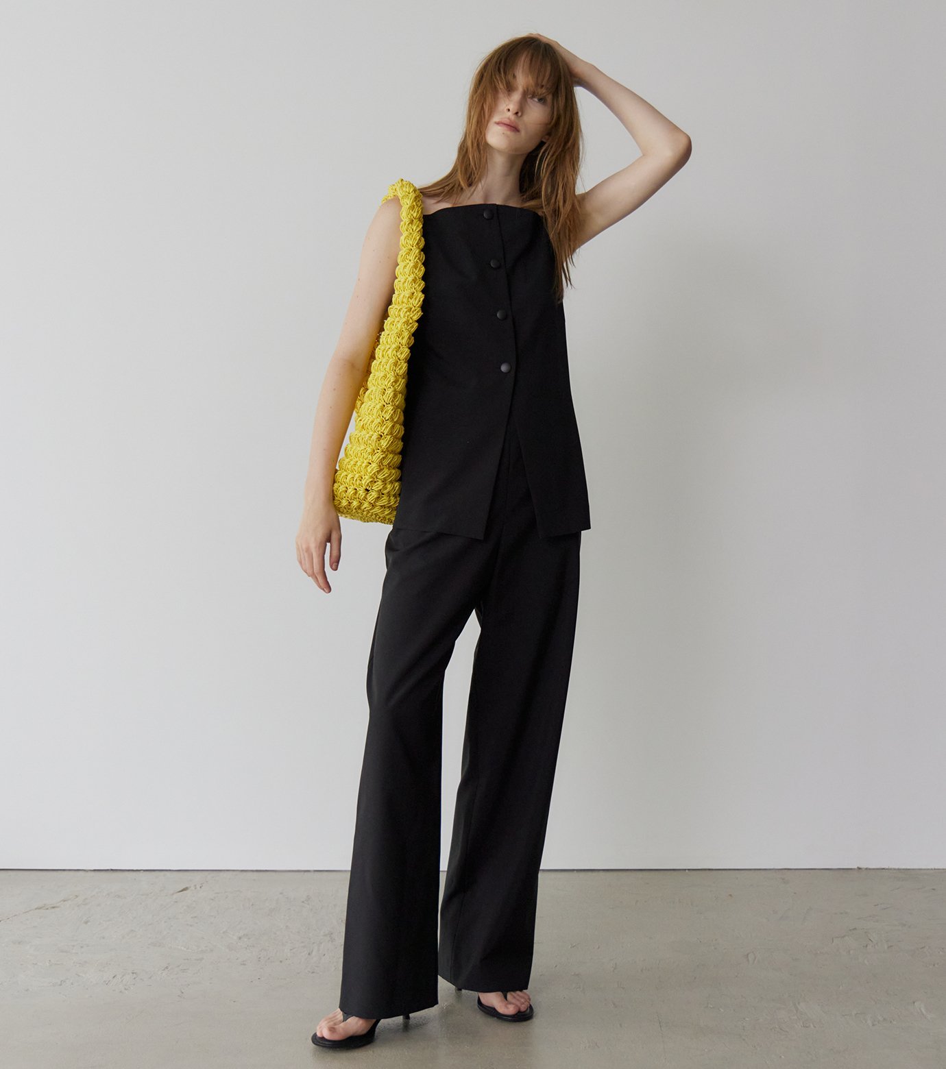 LE CIEL BLEU｜スーティングジャンプスーツ / Suiting Jumpsuit