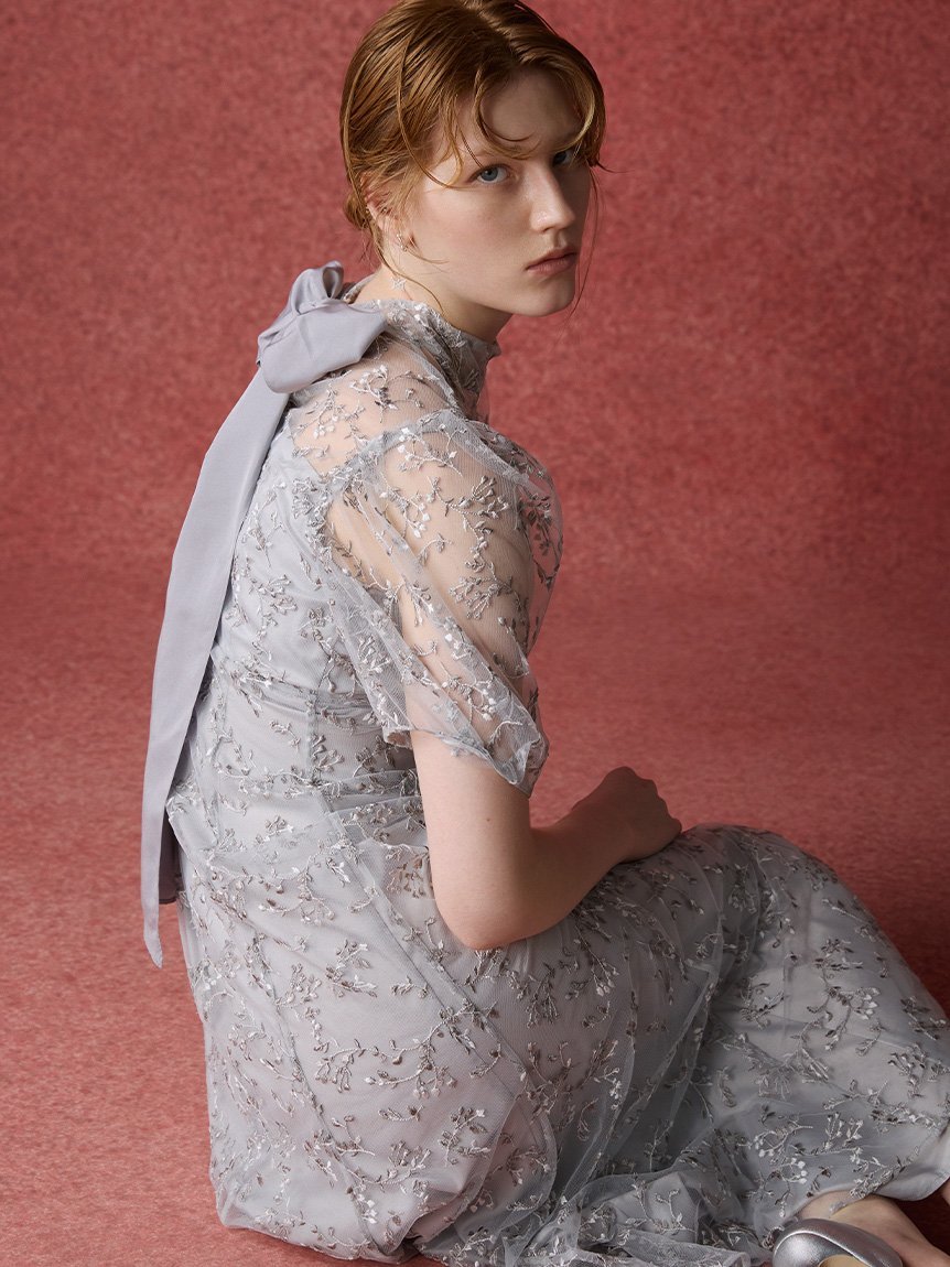 CELFORD｜バックリボンスモールフラワードレス | Rakuten Fashion(楽天