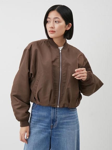 Mila Owen｜リサイクルナイロンショートバブルMA-1 | Rakuten Fashion