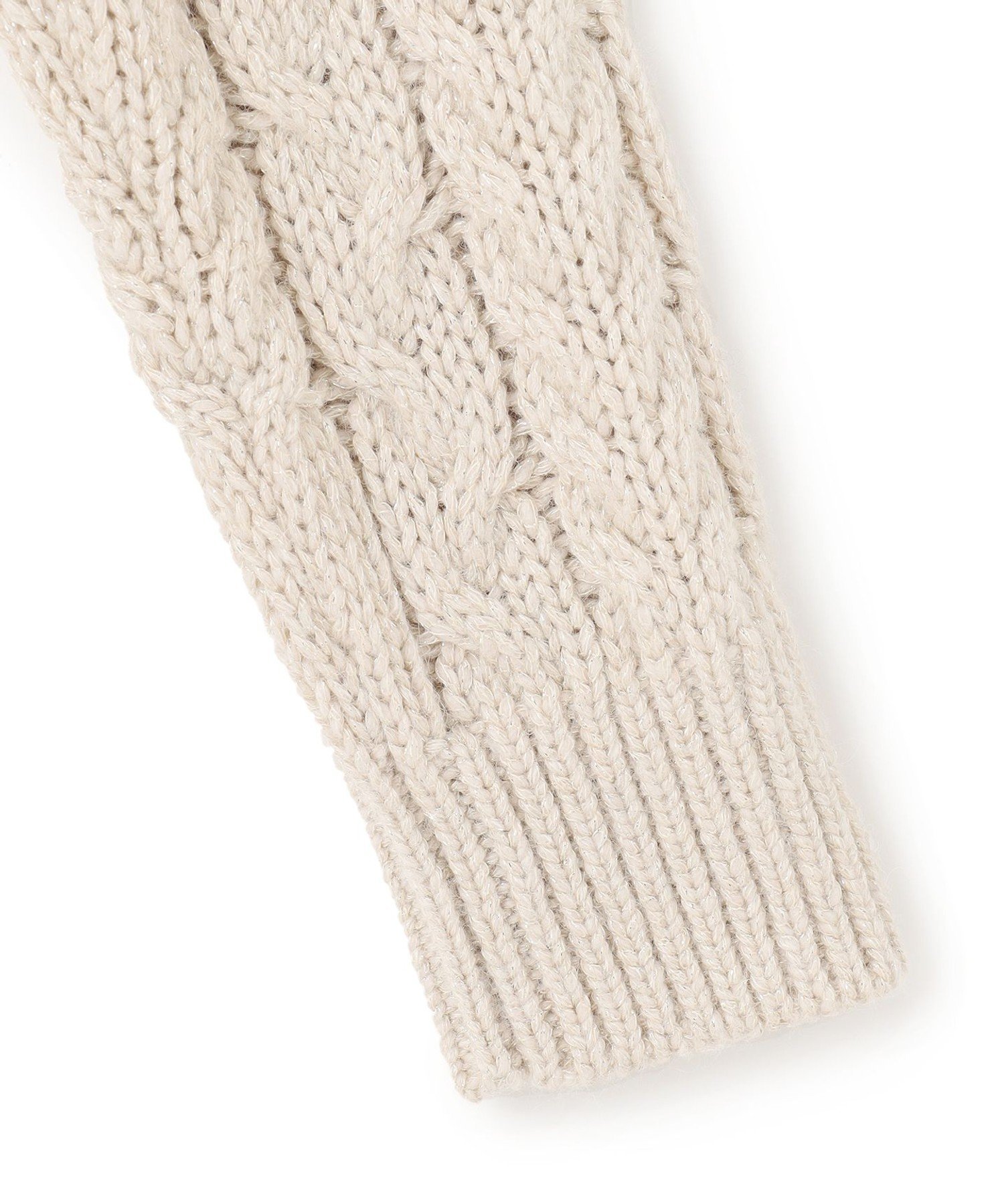 23区｜【洗える】ルレックスケーブル スパンコール ラメニット