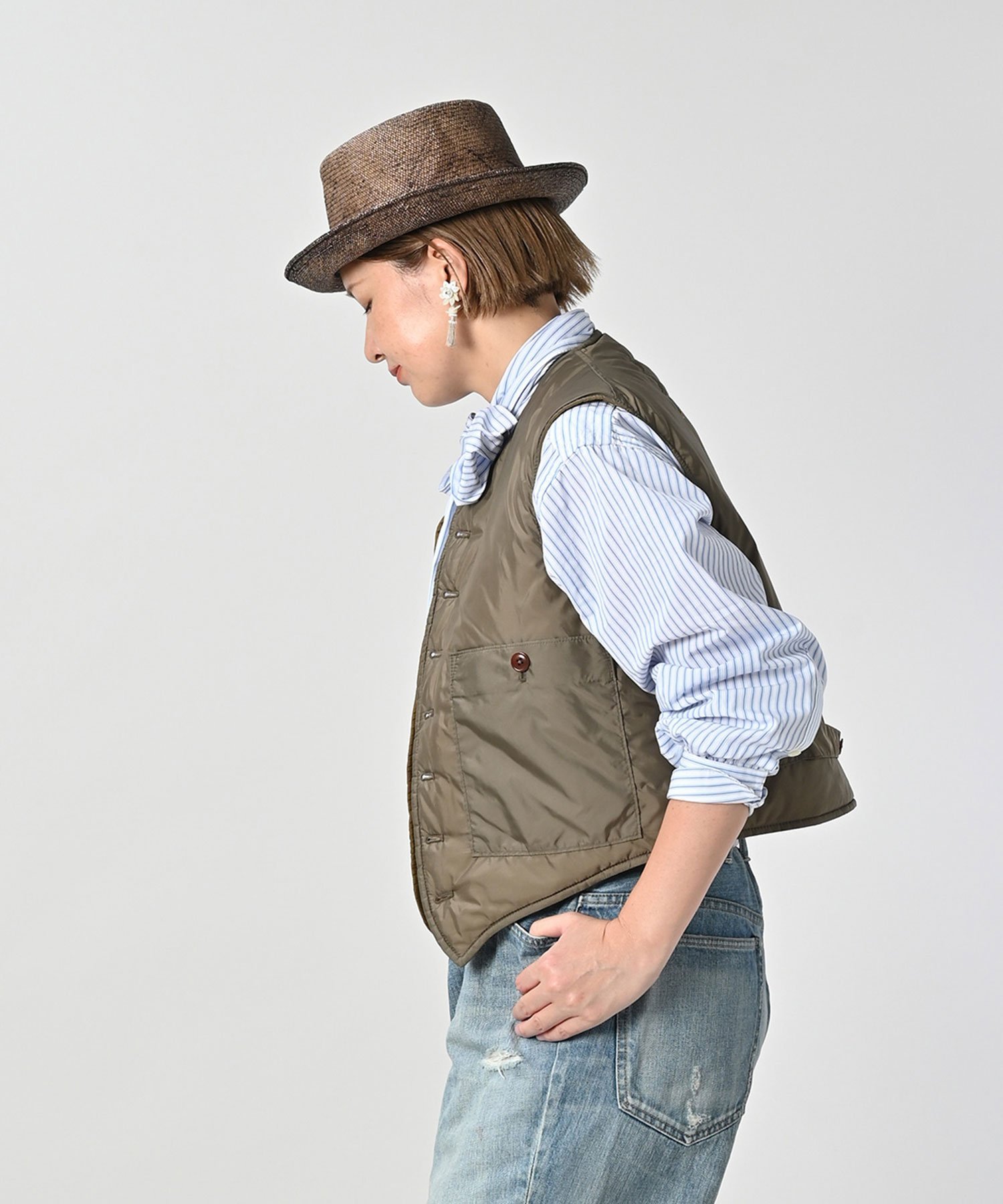 45R｜ナイロンの908キルティングベスト | Rakuten Fashion(楽天