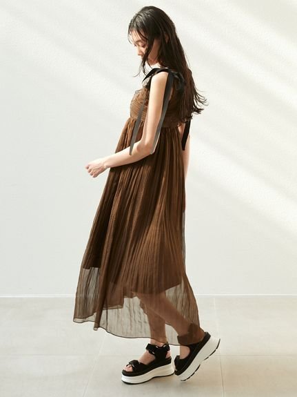 SNIDEL｜シアーシフォンワッシャーワンピース | Rakuten Fashion(楽天