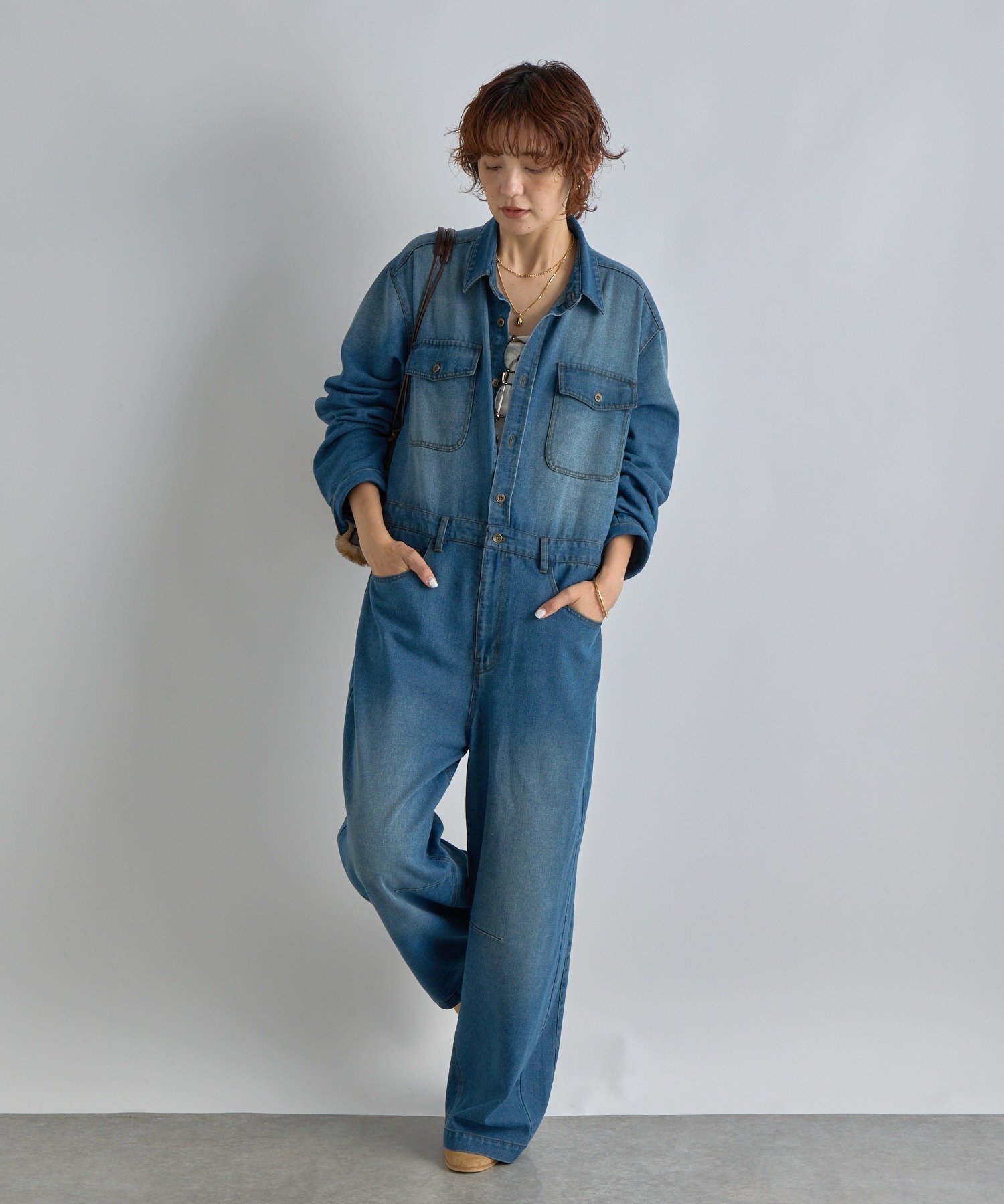 RIVE DROITE｜【一枚で決まる】デニムジャンプスーツ | Rakuten