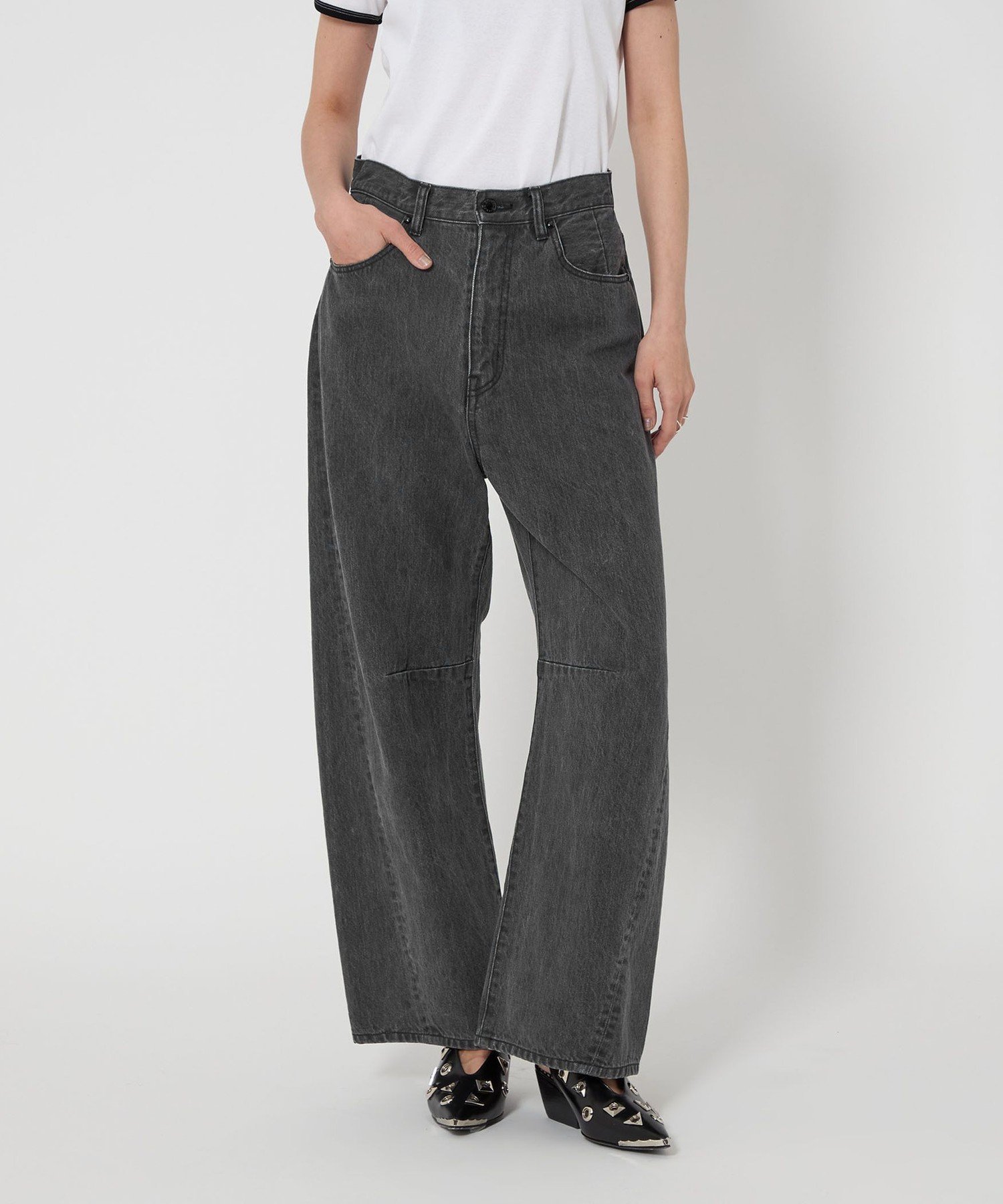 ＜ASTRAET＞13オンス ルーファ デニムパンツ UNISEX サイズ1 UNITED ARROWS｜<ASTRAET>13オンス ルーファ ブラックデニムパンツ