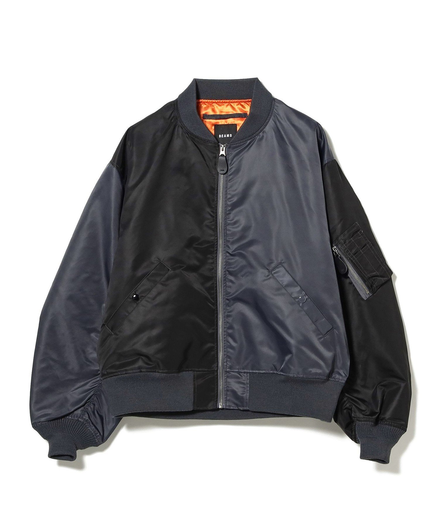 BEAMS MEN｜クレイジー MA-1 ジャケット【ワイドフィット】 | Rakuten