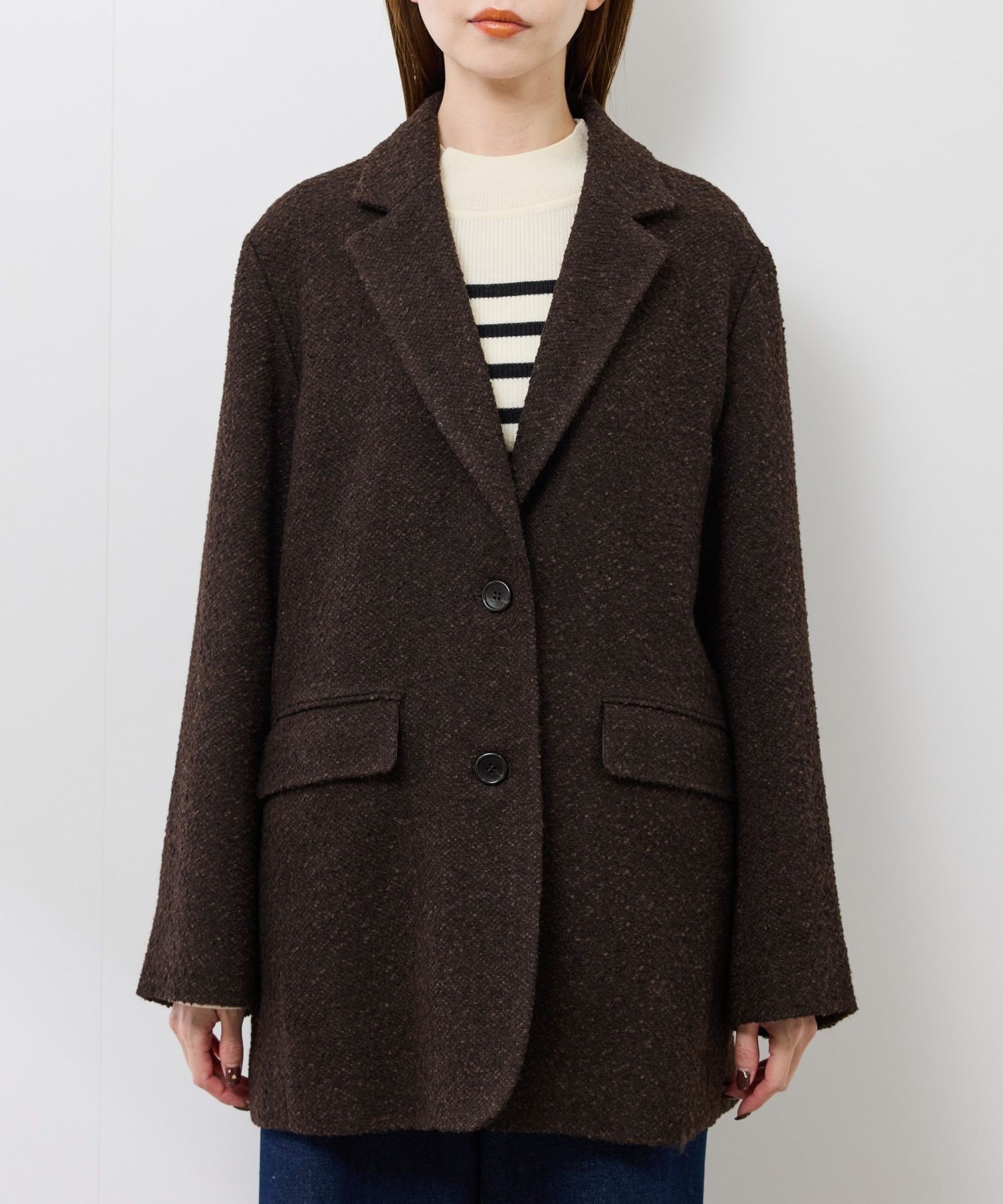 ROPE' PICNIC｜ネップツイードテーラードジャコット | Rakuten Fashion