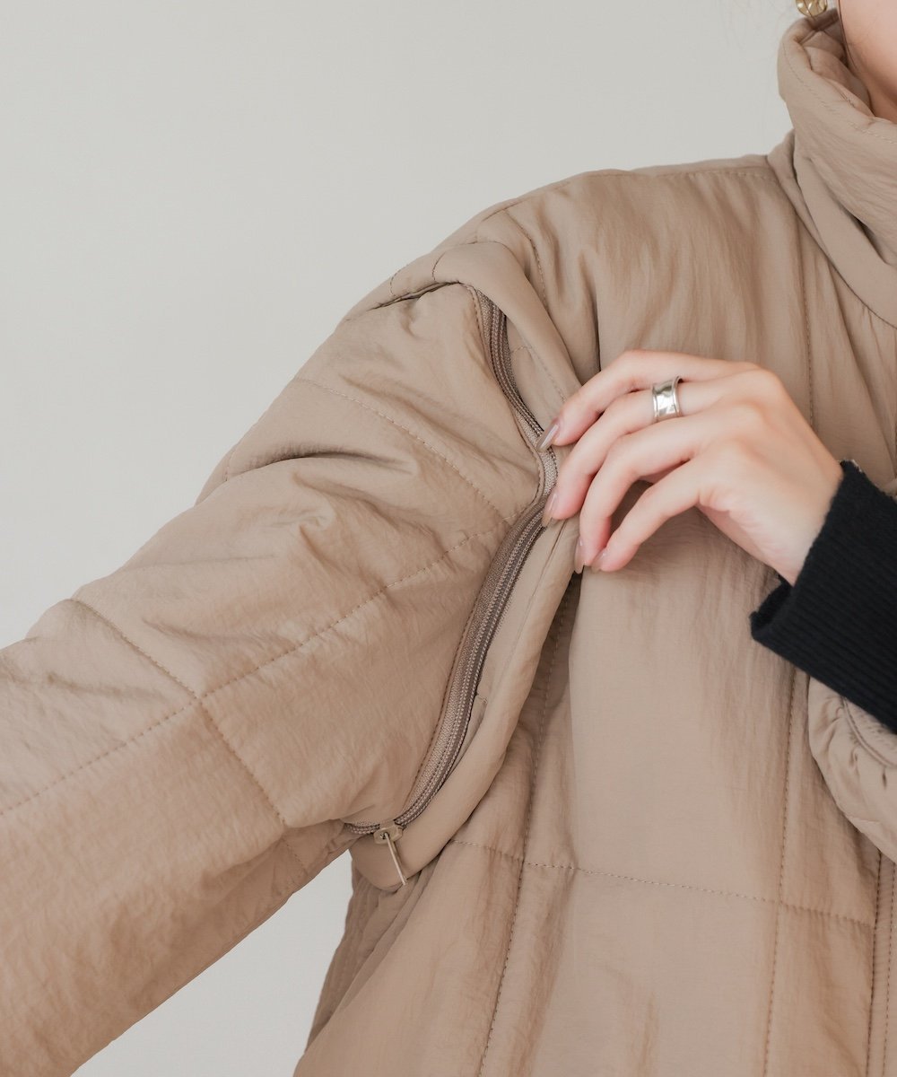 Bab / Bou Jeloud｜袖取り外し2WAYミドルキルティングジャケット