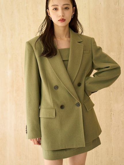 SNIDEL｜オーバーサイズウールジャケット | Rakuten Fashion(楽天