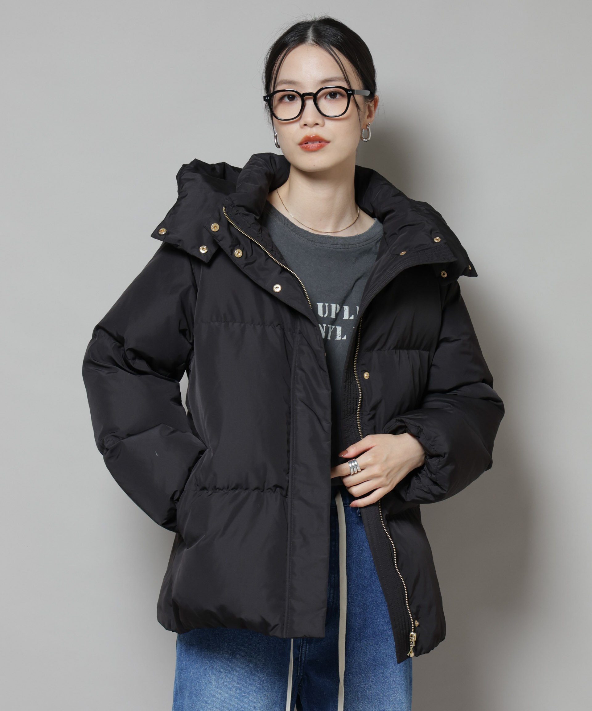 NANO universe｜撥水加工 フードショートダウンコート | Rakuten