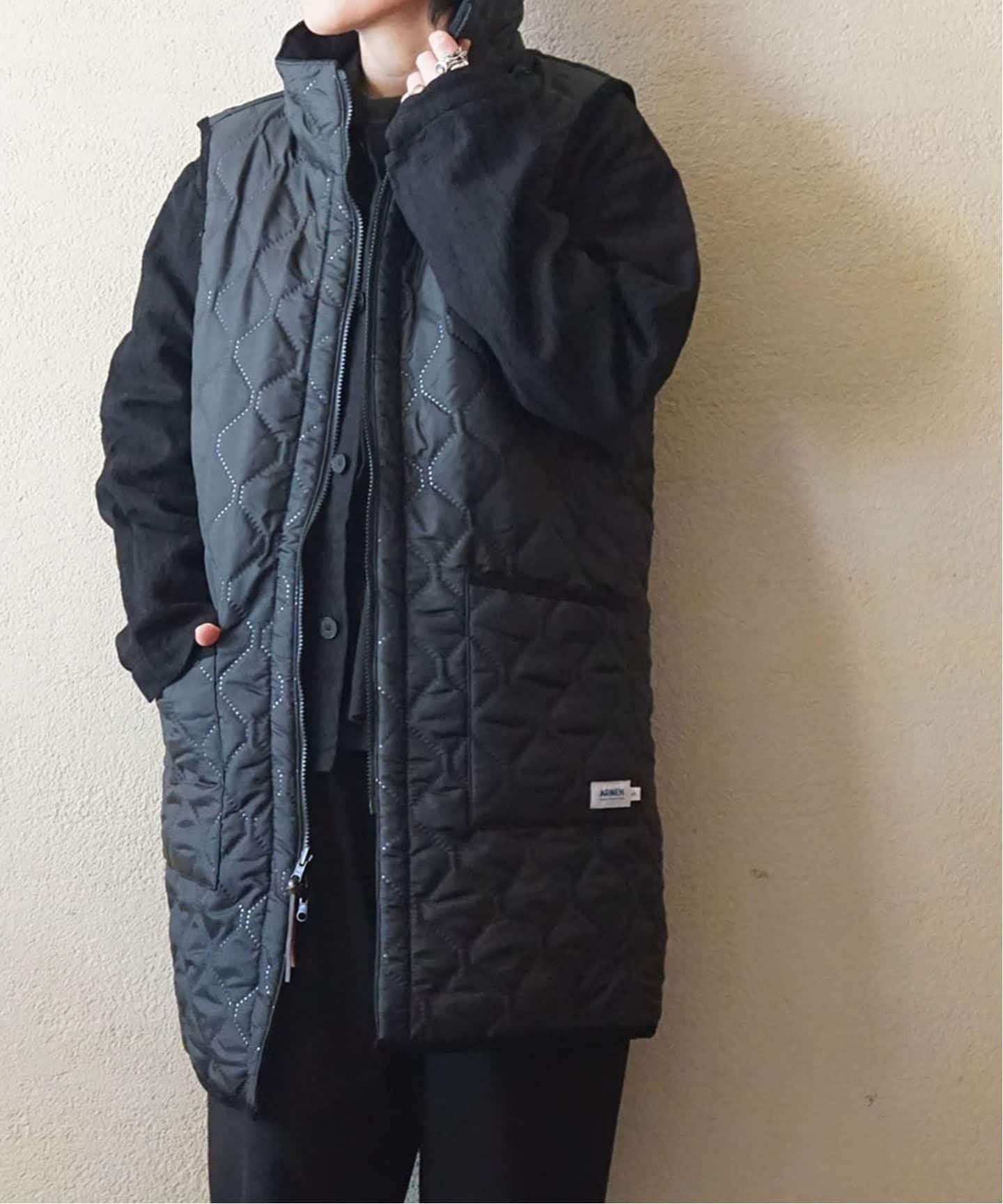 journal standard luxe｜【ARMEN 】 HIGH-NECK REVERSIBLE LONG VEST