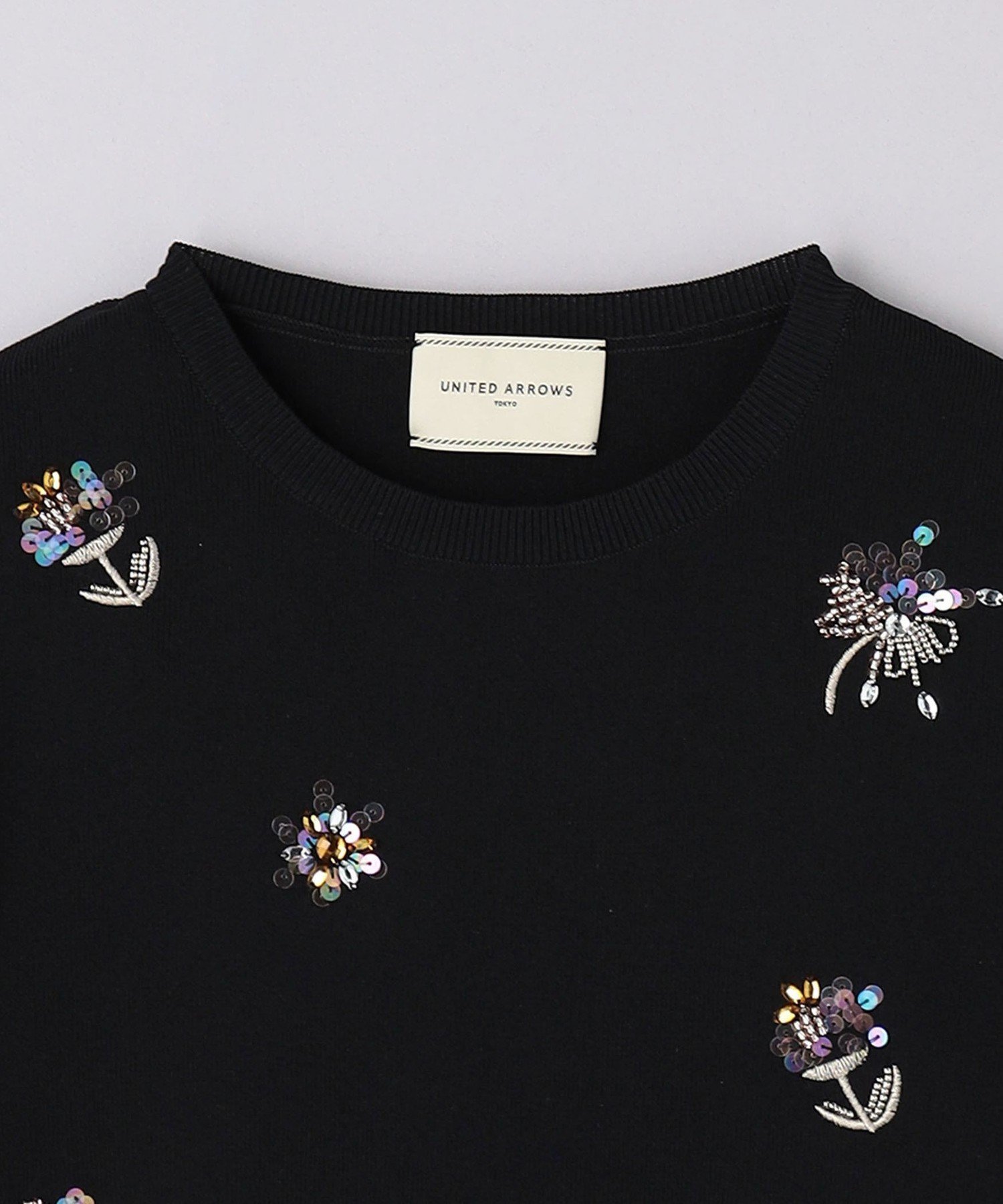 UNITED ARROWS LTD. OUTLET｜フラワー ビジュー ロングスリーブ ニット