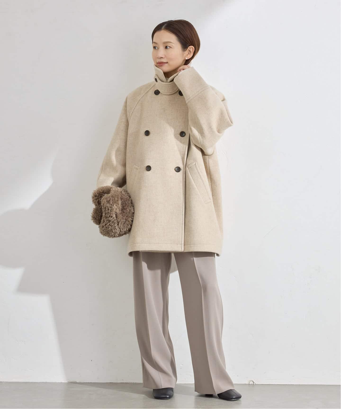 IENA｜ダブルブレストハーフコート | Rakuten Fashion(楽天