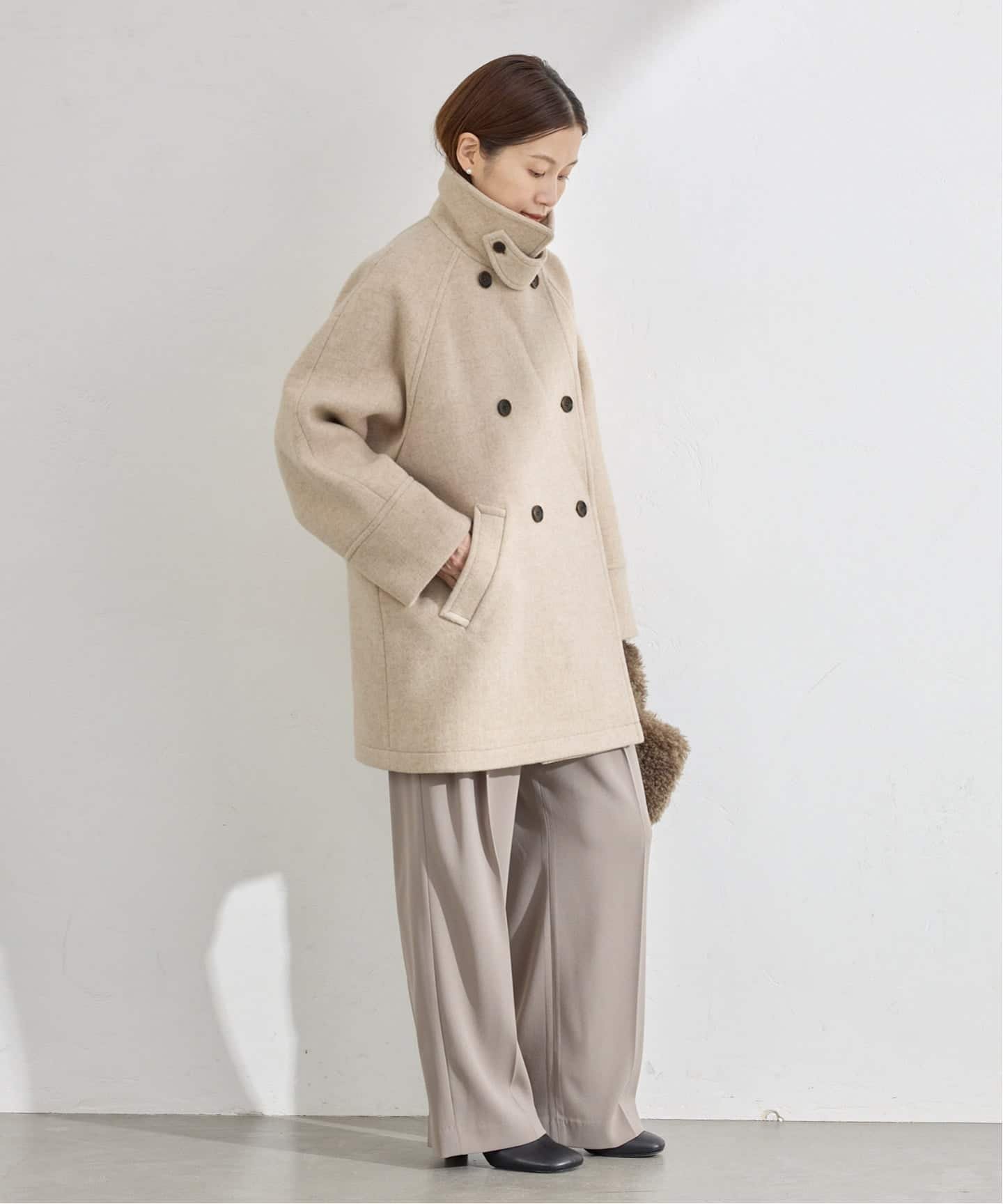 IENA｜ダブルブレストハーフコート | Rakuten Fashion(楽天