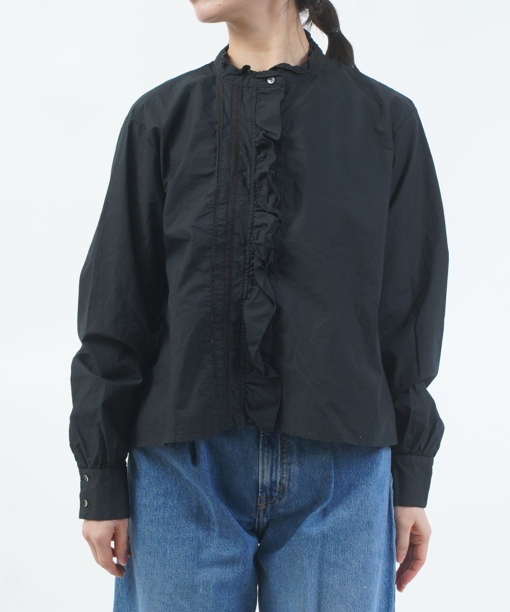 BLEU COMME BLEU｜ミディウミ フロントフリルレースシャツ | Rakuten
