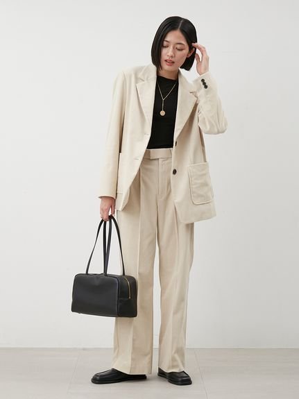 Mila Owen｜【セットアップ対応】コーデュロイパッチポケットシングル