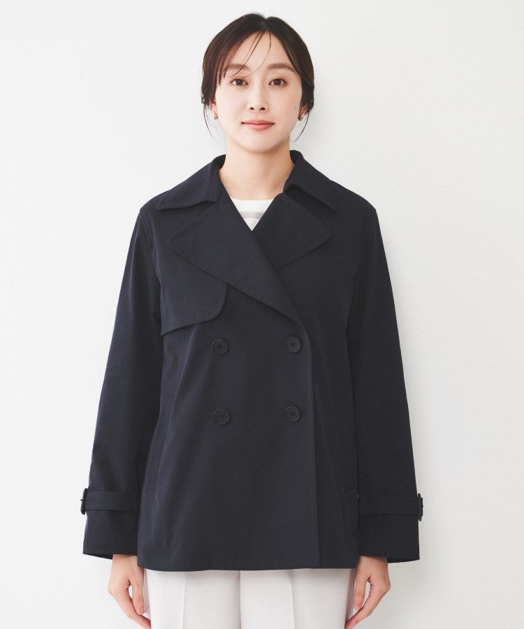 UNTITLED｜【洗える/ストレッチ】ショートトレンチコート | Rakuten