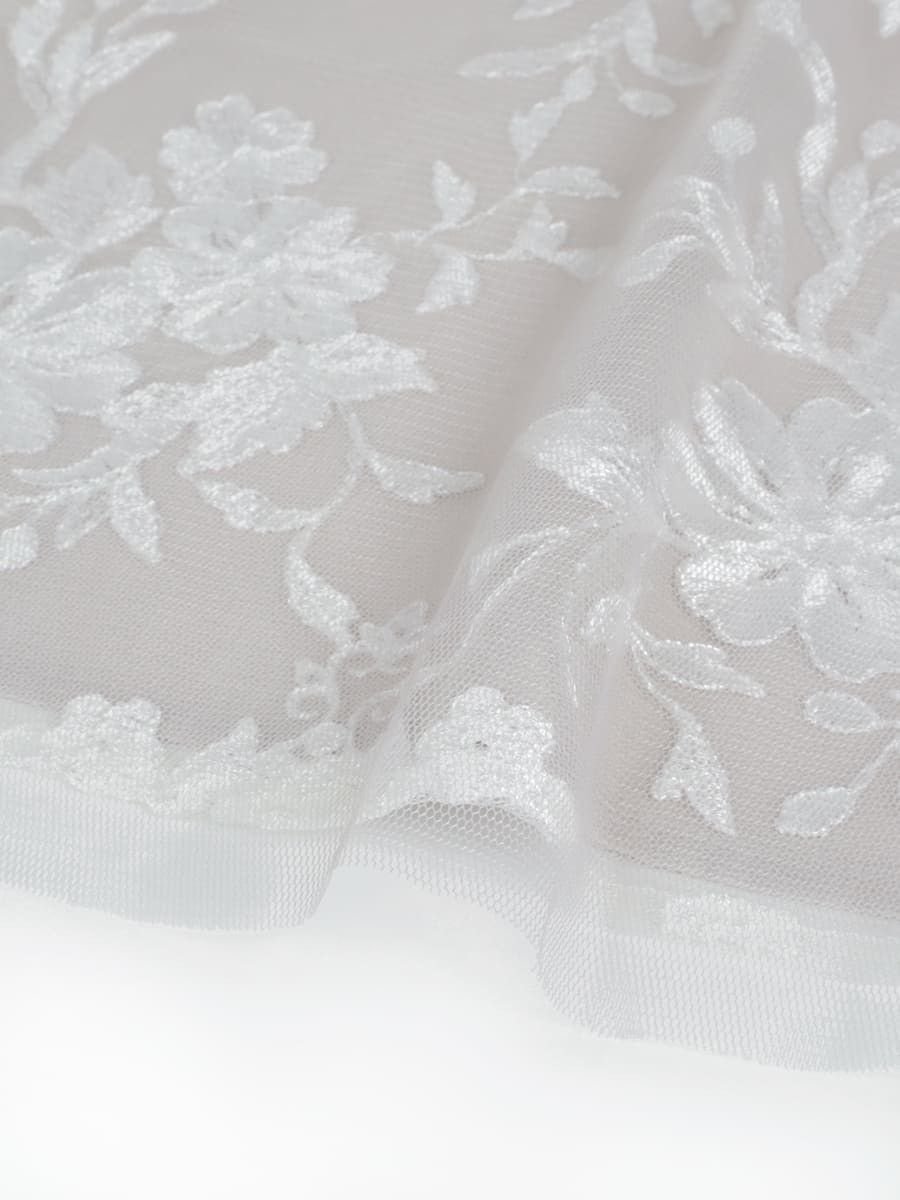 Vin｜チュールレイヤードフラワー刺繍ドレス | Rakuten Fashion(楽天