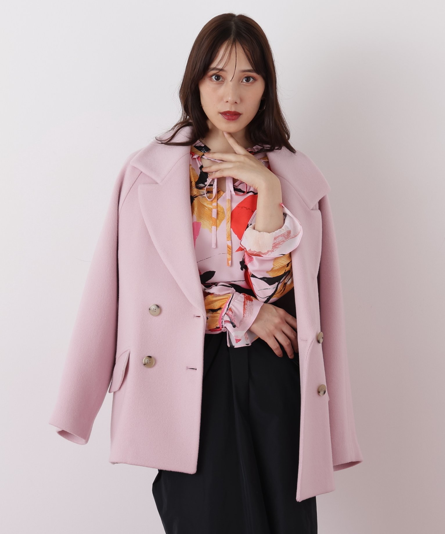 PINKY&DIANNE｜ダブルブレストショートコート | Rakuten Fashion(楽天