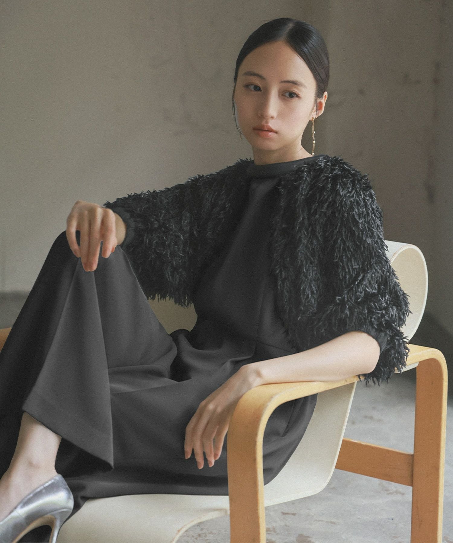 RIVER FIELD & Co.｜フェザーボレロスリーブ&オールインワン セット